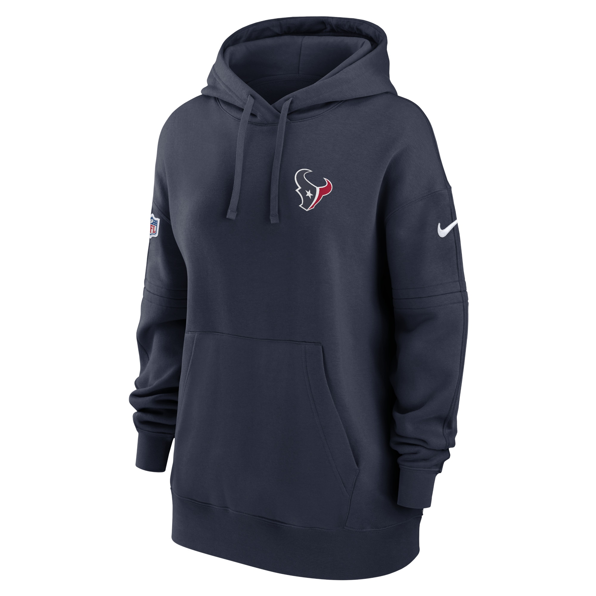 Houston Texans  Women's 2023 Sideline Club Fleece Pullover Hoodie - Navy