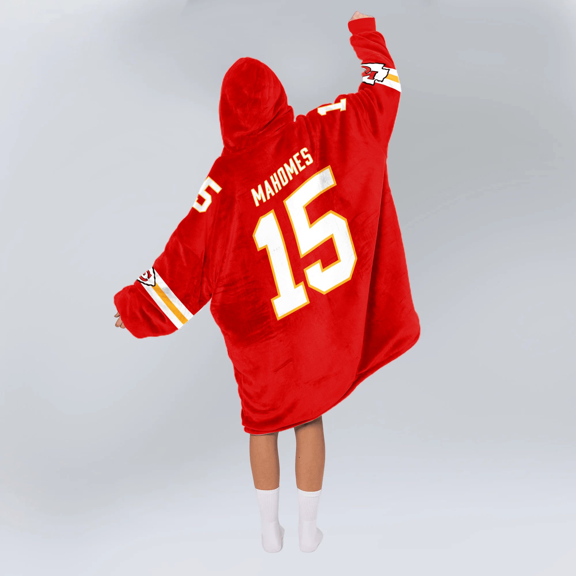 Adult P.M 15 Kansas City Football Unisex Blanket Hoodie