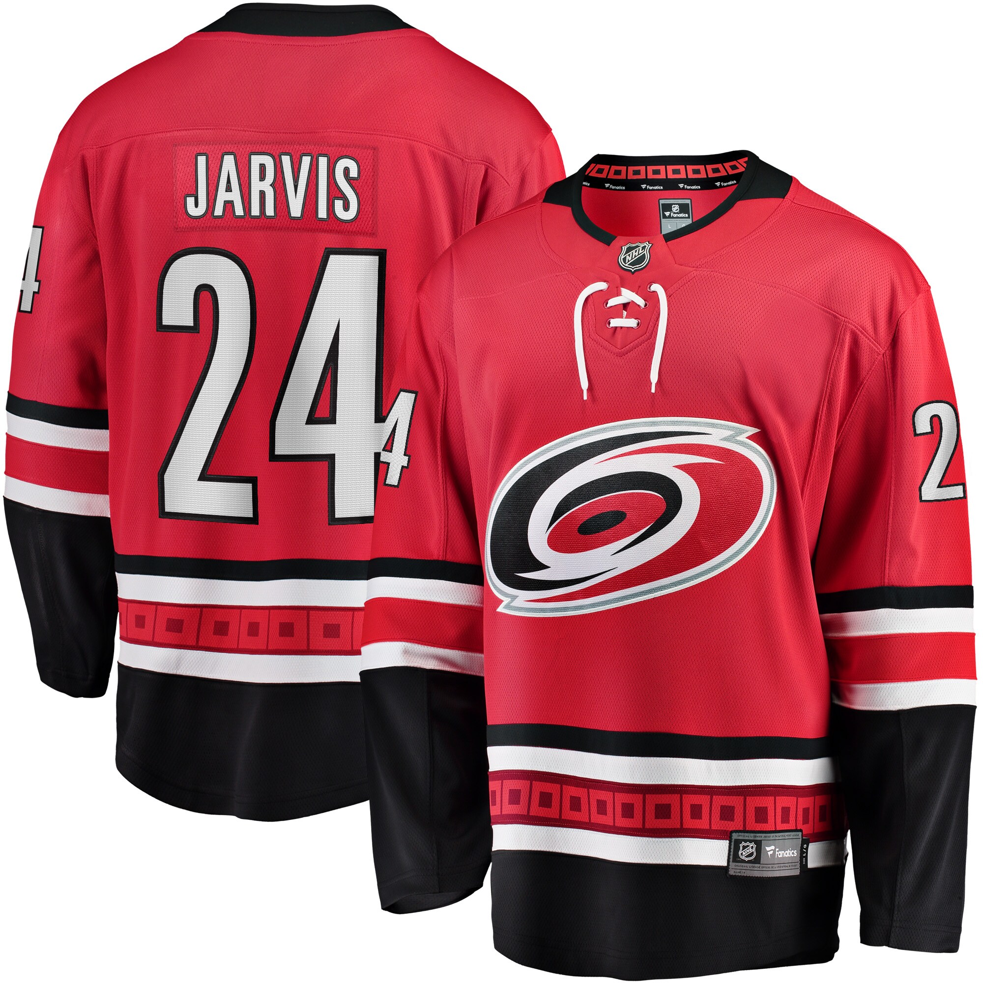 Seth Jarvis Carolina Hurricanes Home Breakaway Player Jersey - Red