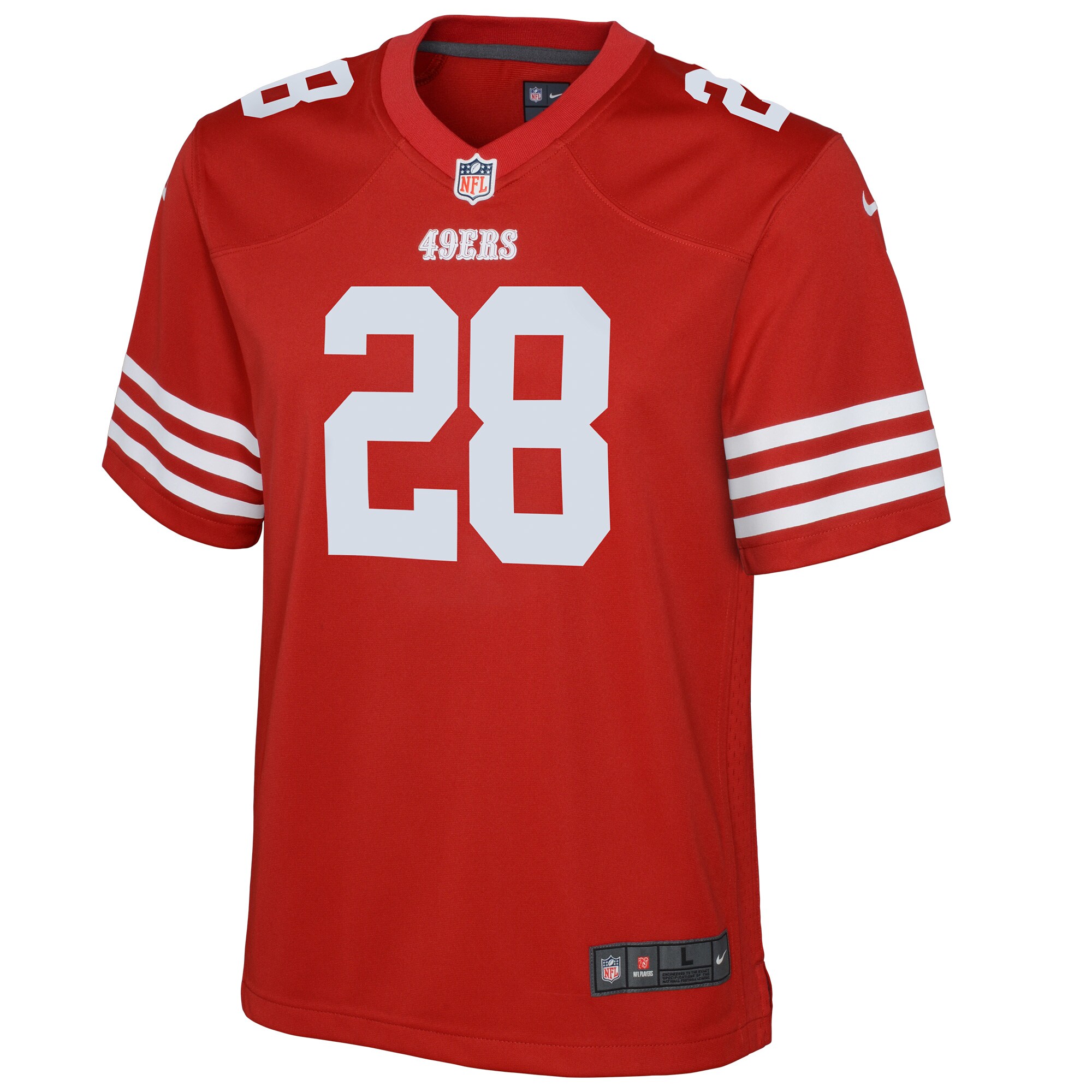 Trey Sermon San Francisco 49ers  Youth Game Jersey - Scarlet