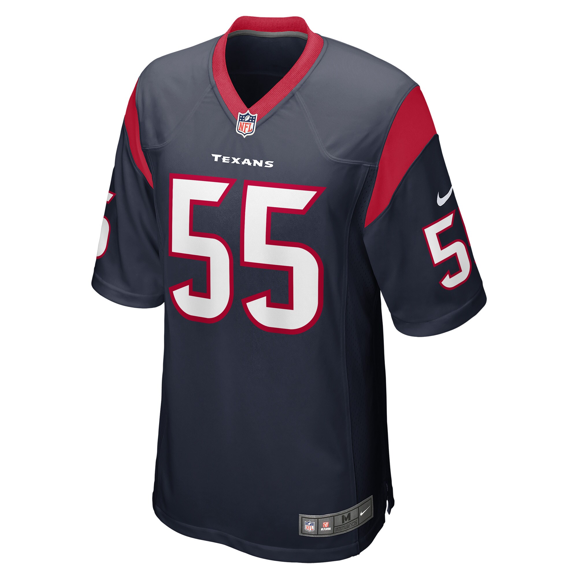 Jerry Hughes Houston Texans  Game Player Jersey - Navy