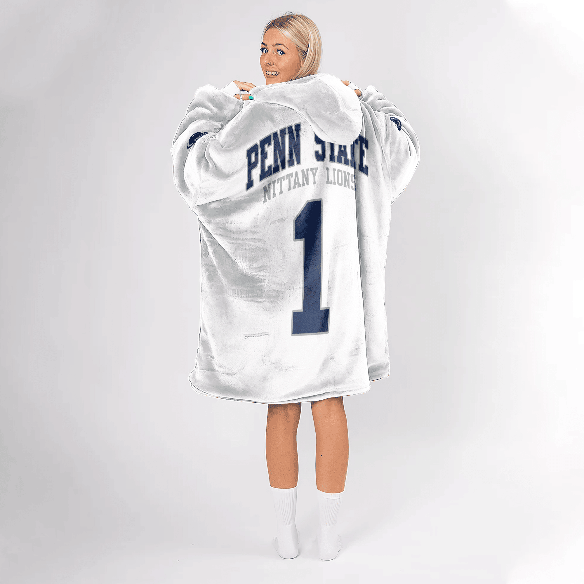 Adult 1 Penn State Football Unisex Blanket Hoodie