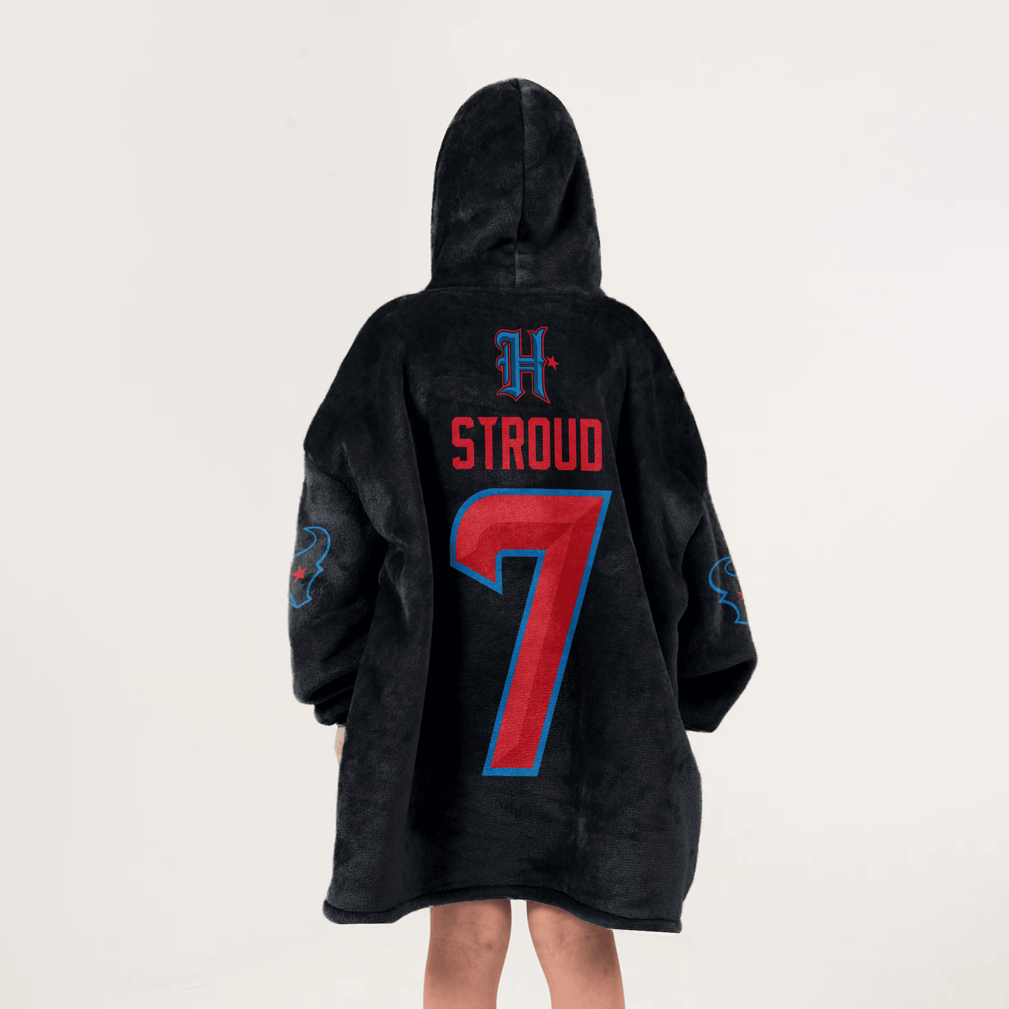 Kid C.J.S 7 Captain Houston Football Unisex Blanket Hoodie