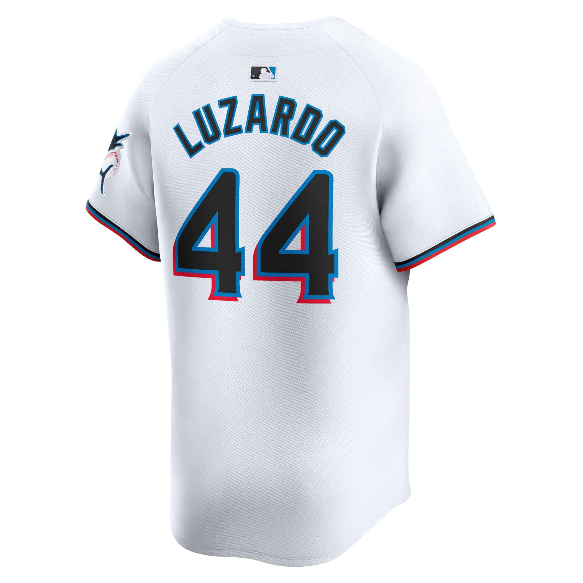 Men's Miami Marlins Jesus Luzardo  White Home Limited Player Jersey