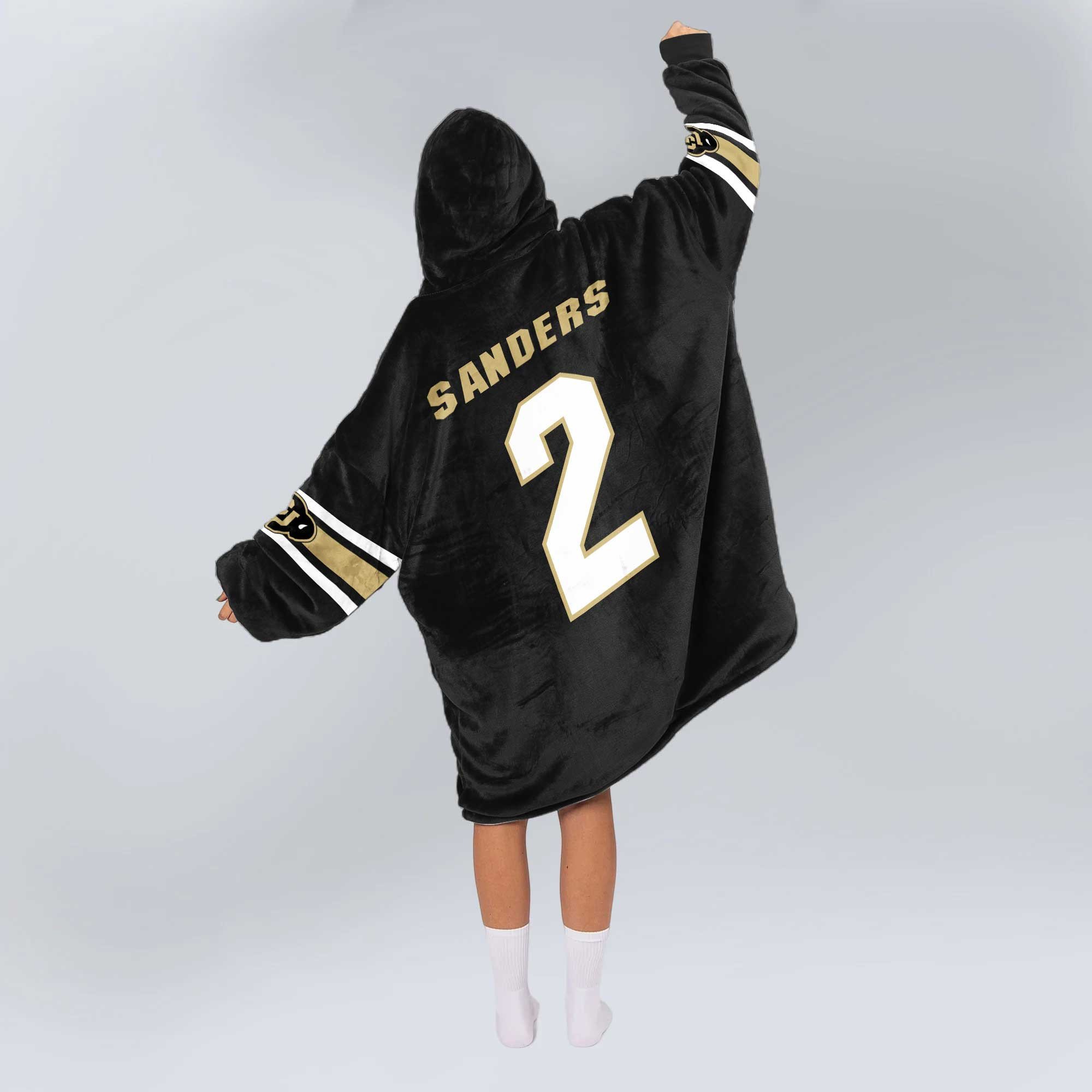 Adult 2 Colorado Football Unisex Blanket Hoodie