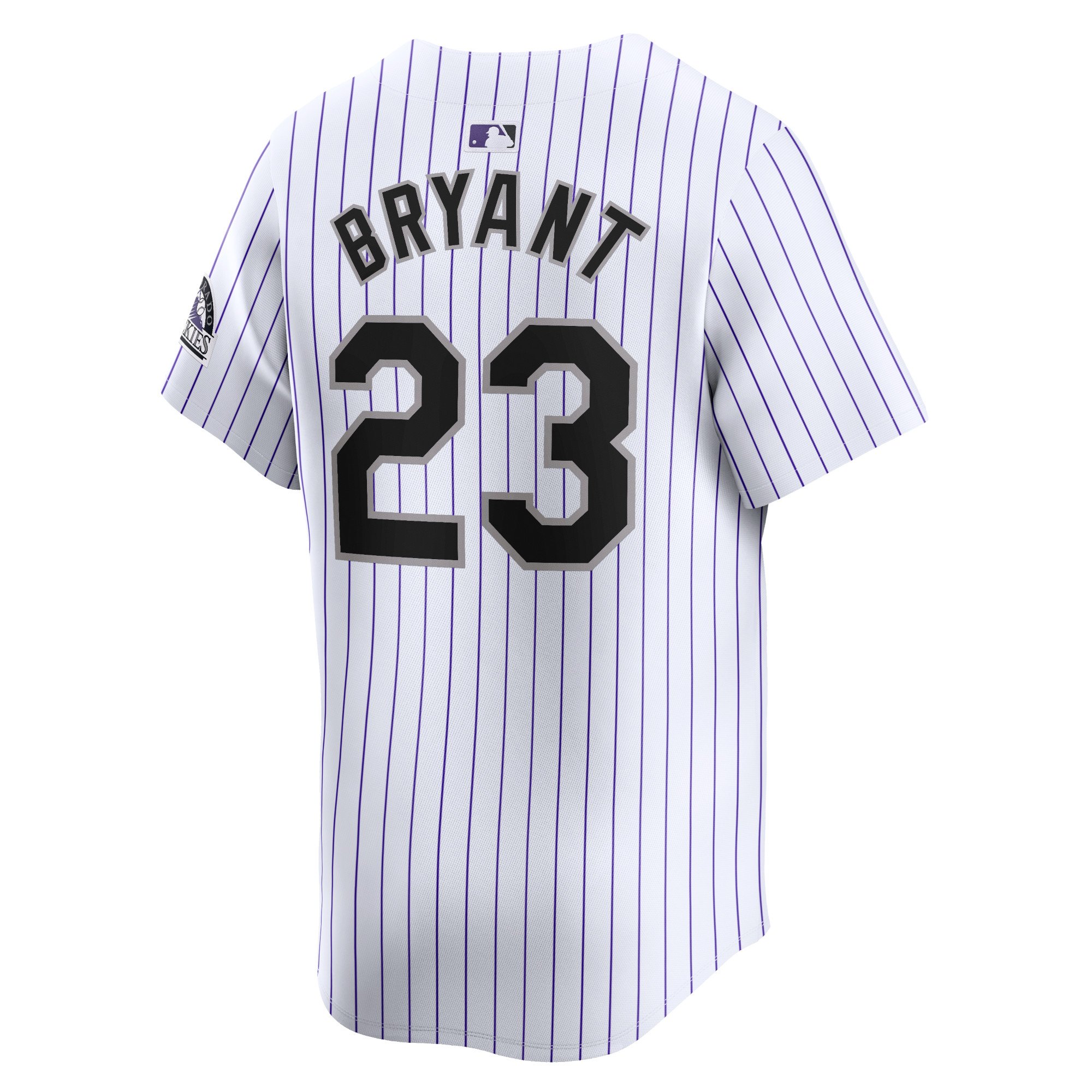 Men's Colorado Rockies Kris Bryant  White Home Limited Player Jersey