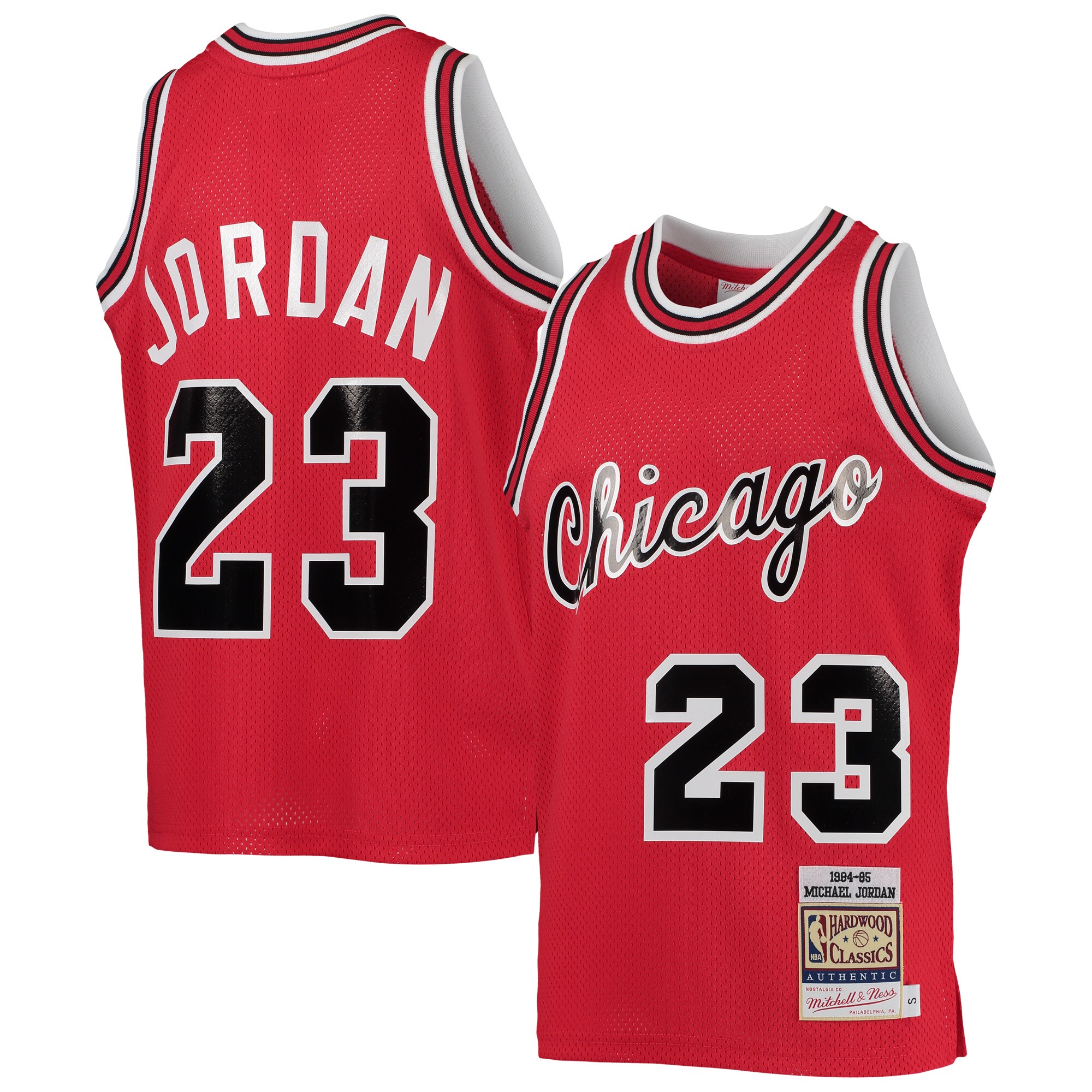 Michael  Chicago Bulls Mitchell & Ness Youth 1984-85 Hardwood Classics Authentic Jersey - Red