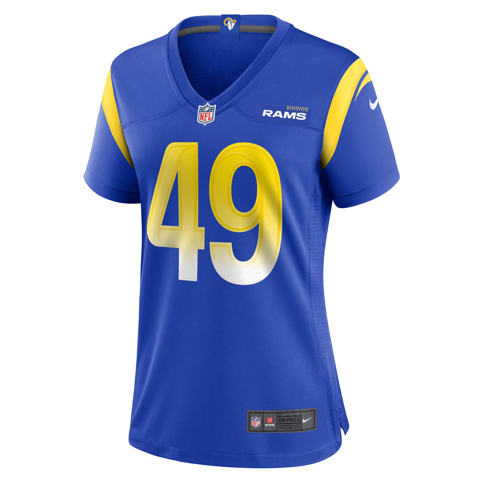 Roger Carter Jr. Los Angeles Rams  Women's Game Player Jersey - Royal