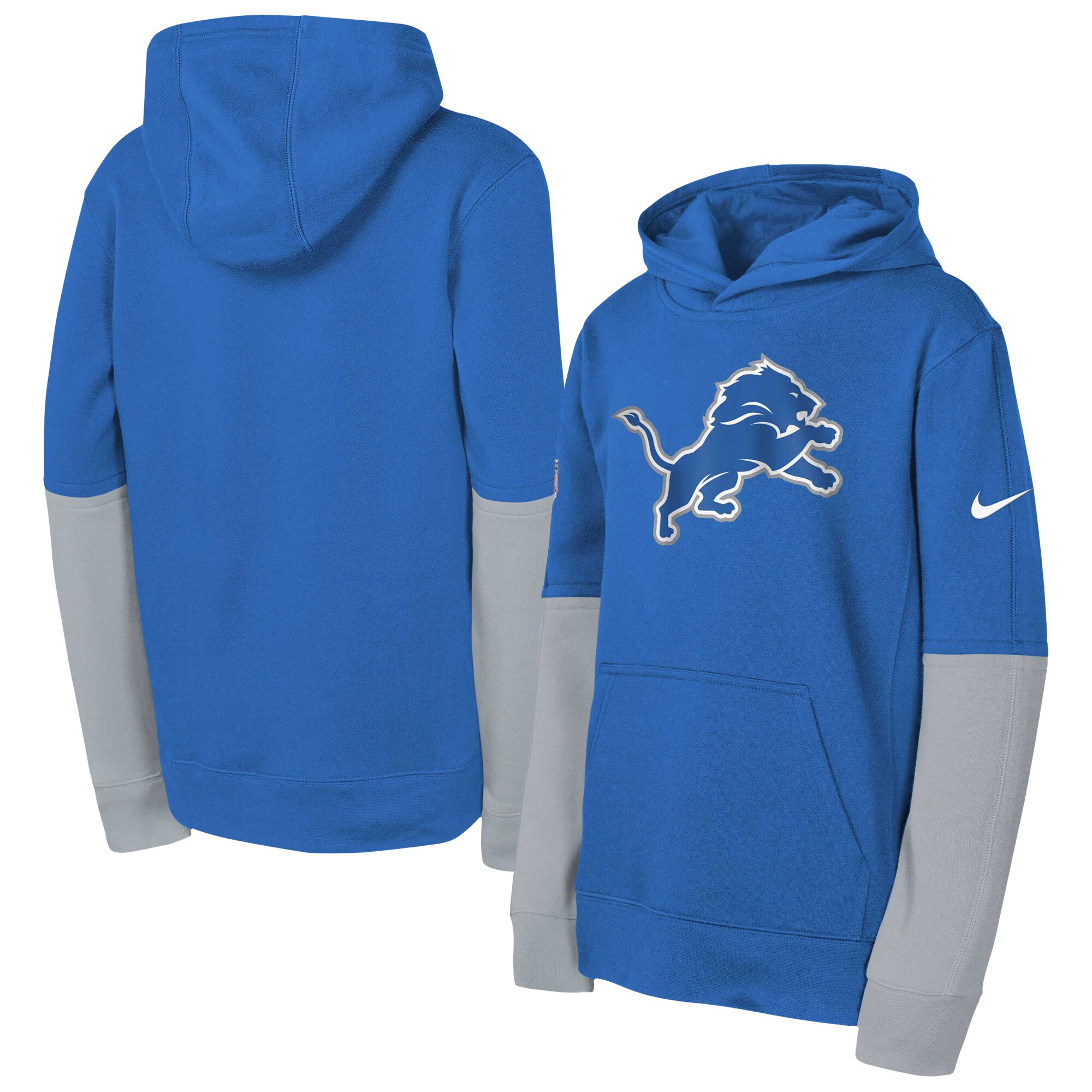 Detroit Lions Youth  Team Issue Club Pullover Hoodie - Blue
