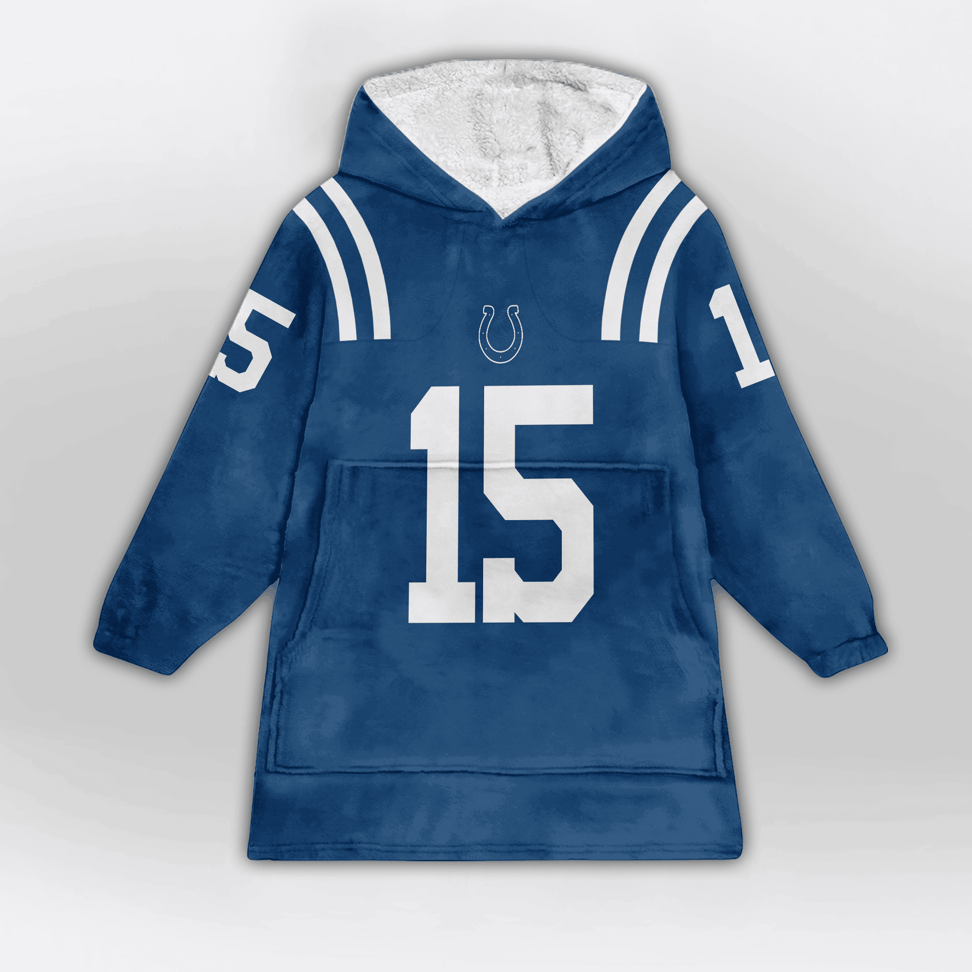 Kid 15 Indianapolis Football Unisex Blanket Hoodie