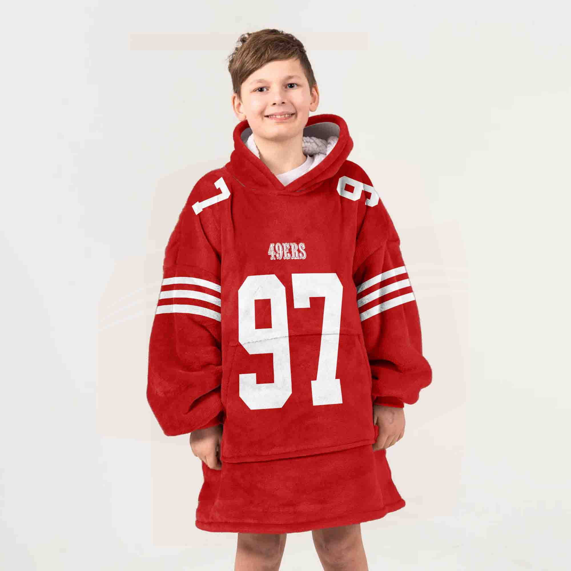 Adult N.B 97 San Francisco 49ers Football Unisex Blanket Hoodie