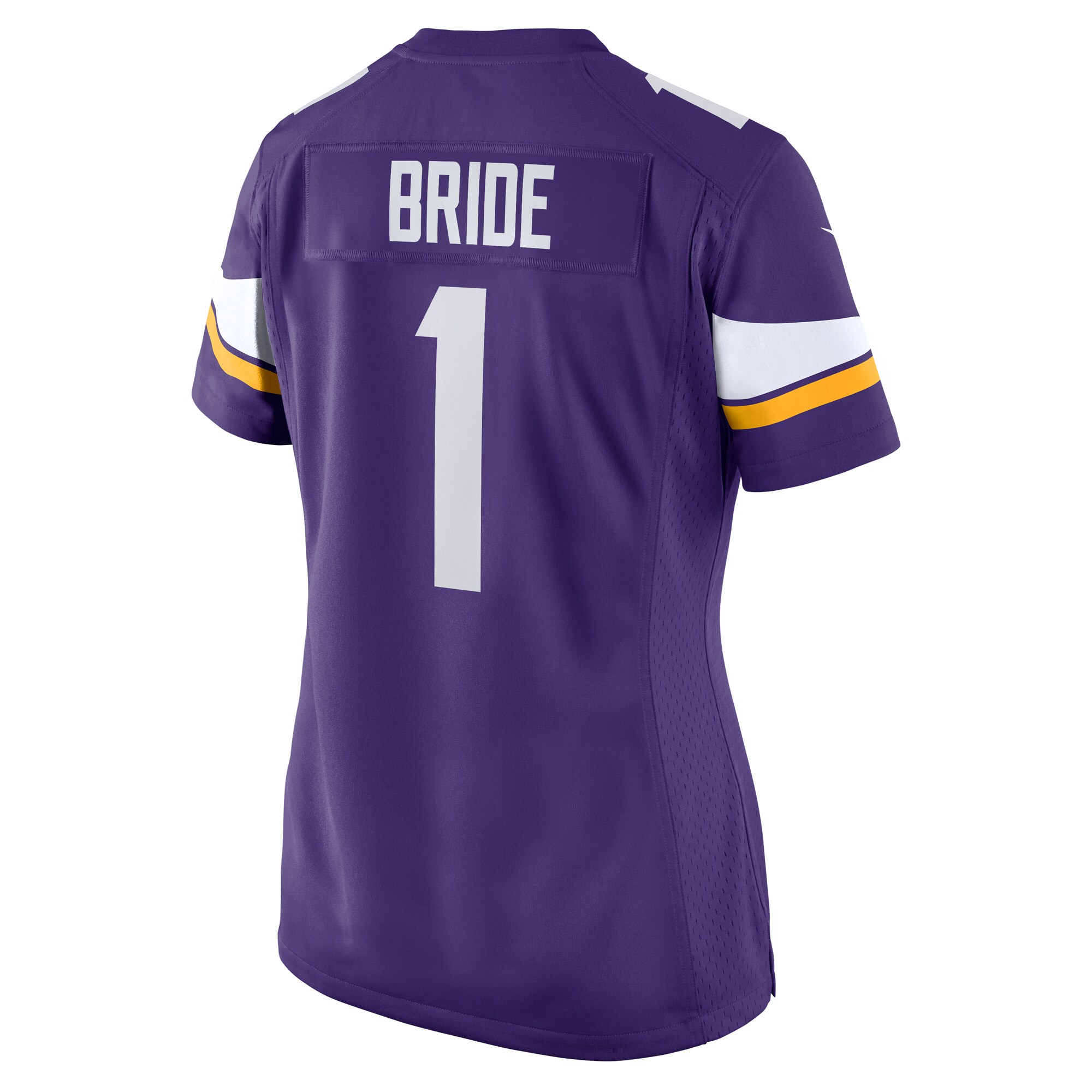 Number 1 Bride Minnesota Vikings Women's Game Jersey - Purple