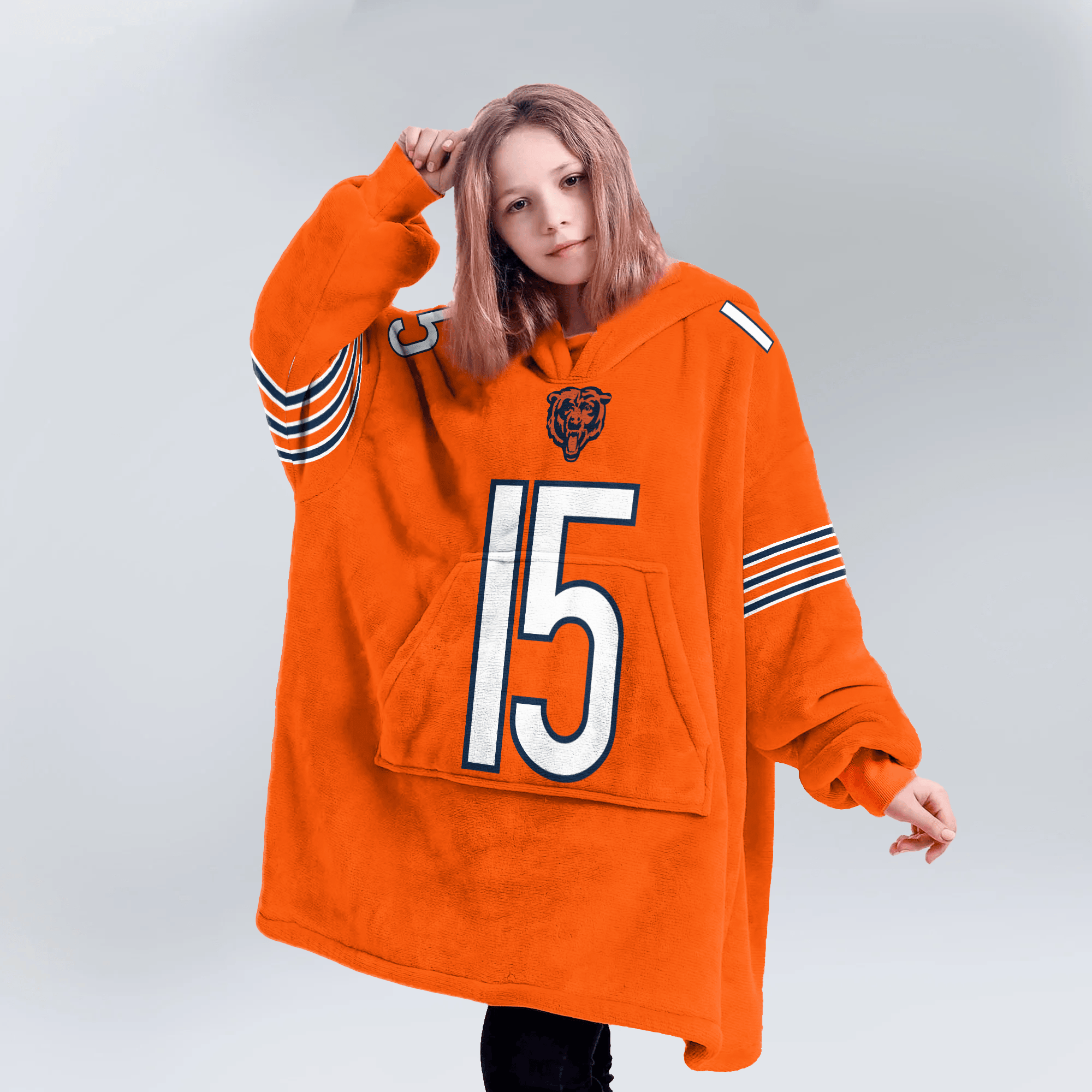 R.O 15 Chicago Football Unisex Blanket Hoodie