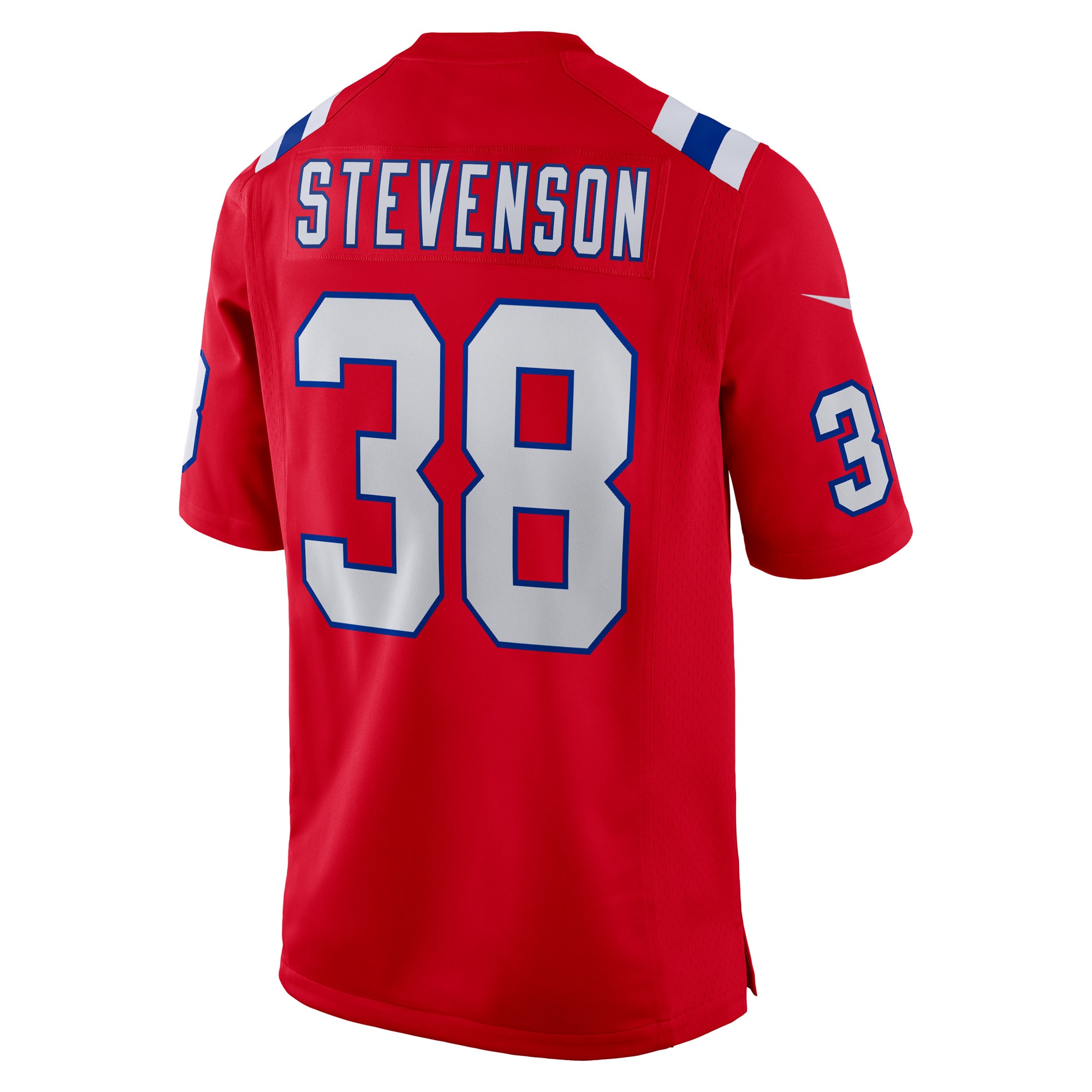 Rhamondre Stevenson New England Patriots Alternate Game Player Jersey - Red