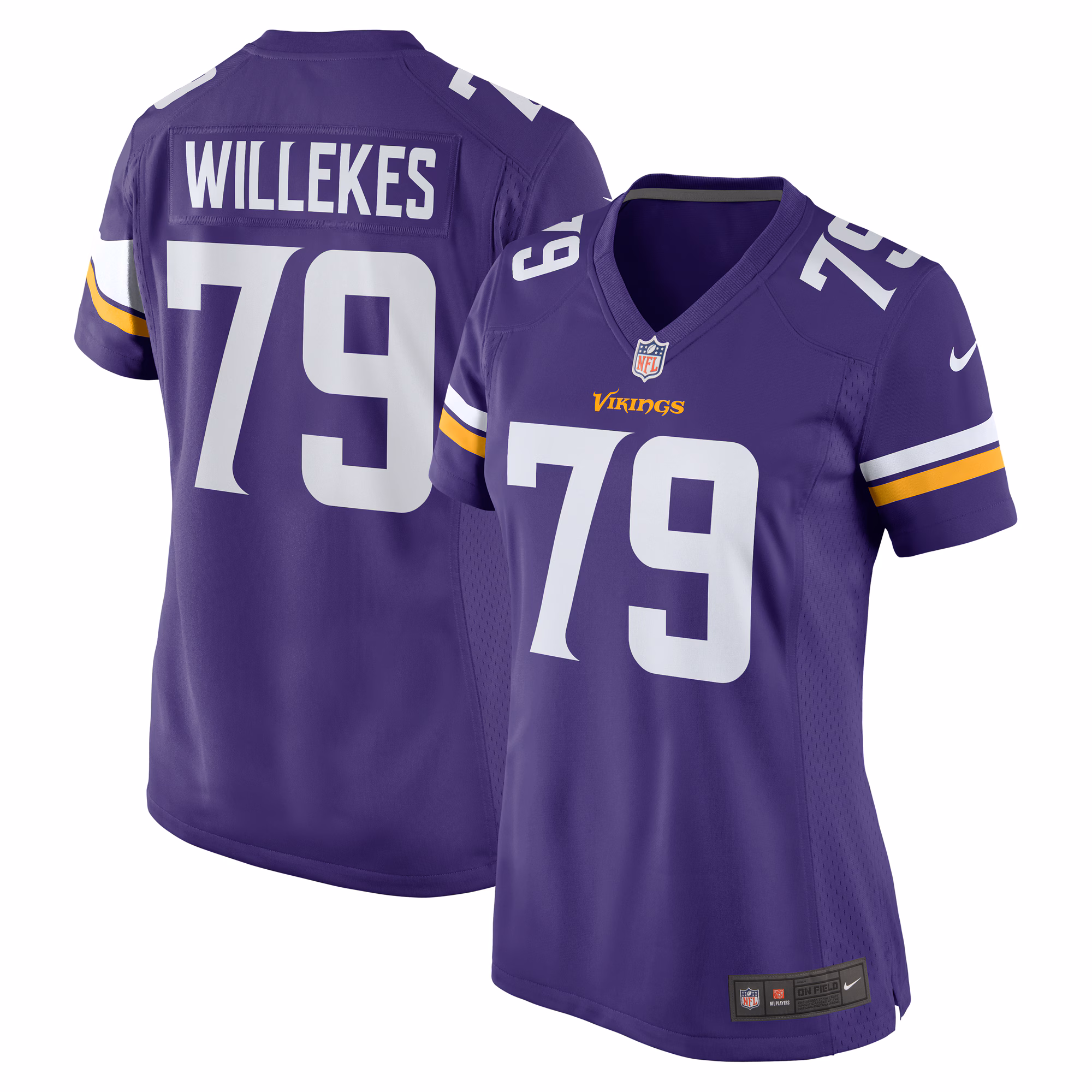 Kenny Willekes Minnesota Vikings Women's Game Jersey - Purple