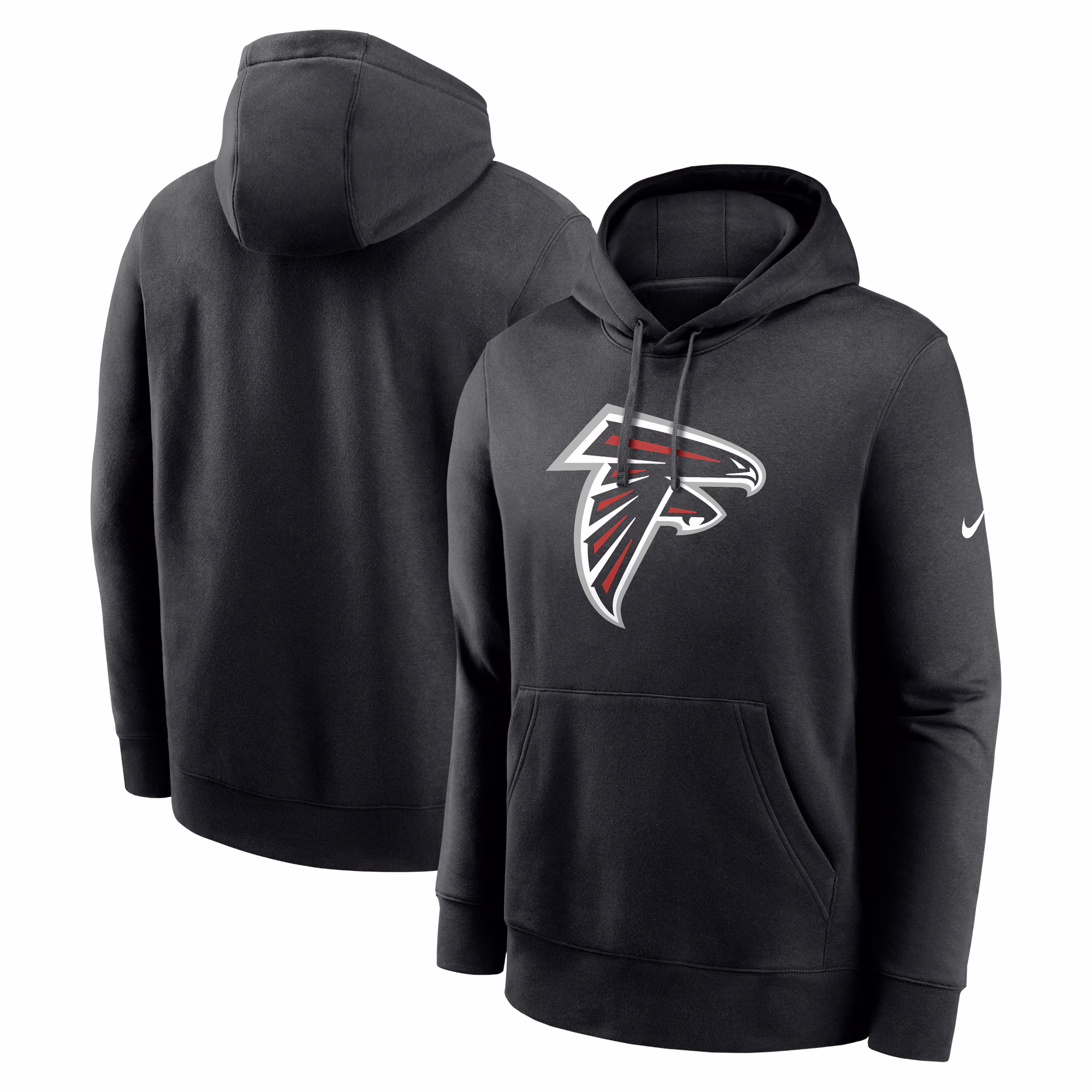 Atlanta Falcons Club Logo Pullover Hoodie - Black