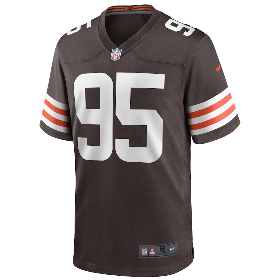 Men's Myles Garrett #95 Brown Cleveland Browns Player Game Jersey
