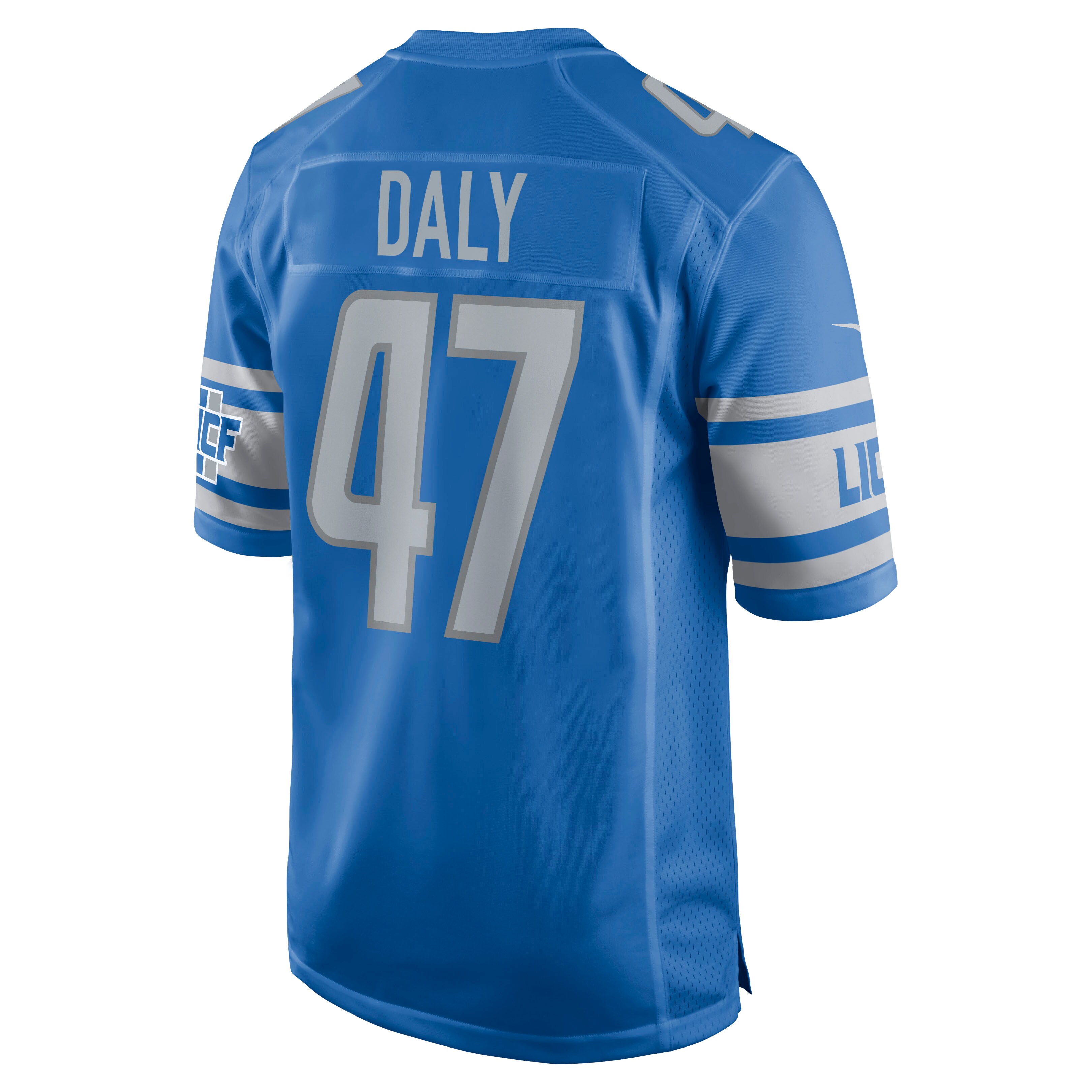 Scott Daly Detroit Lions  Game Jersey - Blue