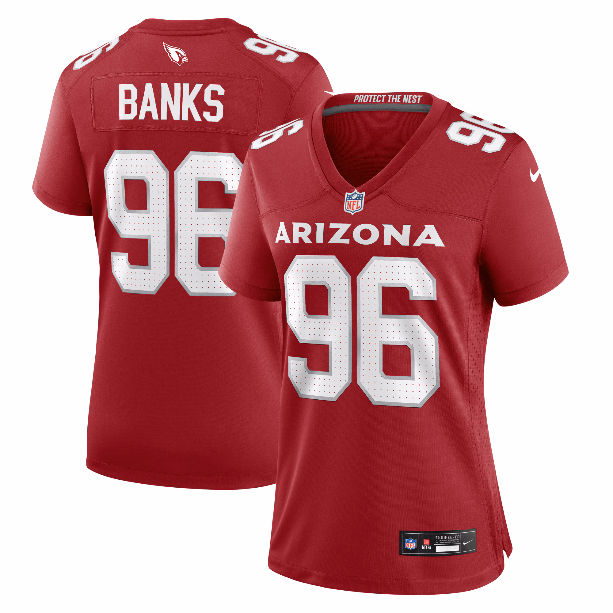 Eric Banks Arizona Cardinals Women's  Game Jersey -  Cardinal