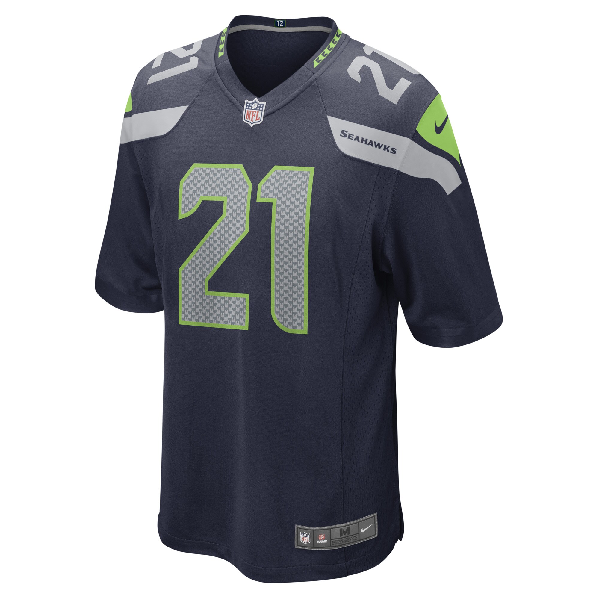 Artie Burns Seattle Seahawks  Game Player Jersey - College Navy