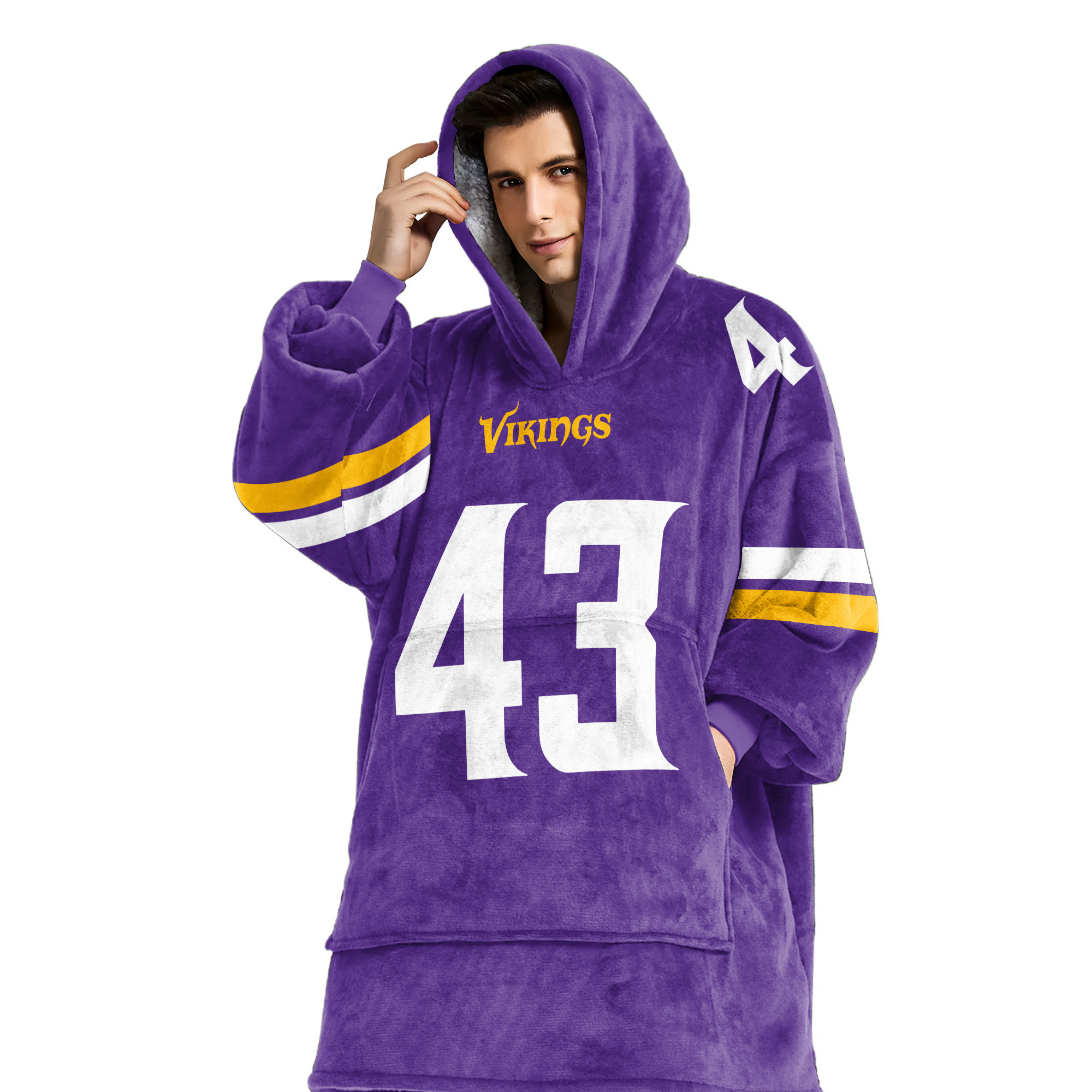 Adult V.G 43 Minnesota Football Unisex Blanket Hoodie