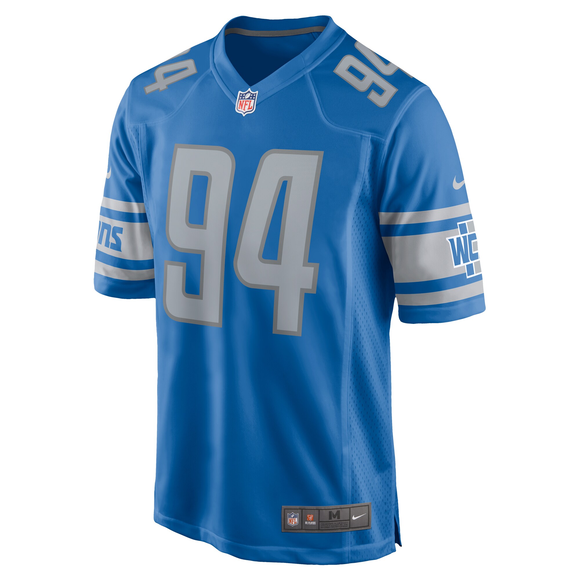 Benito Jones Detroit Lions  Home Game Player Jersey - Blue