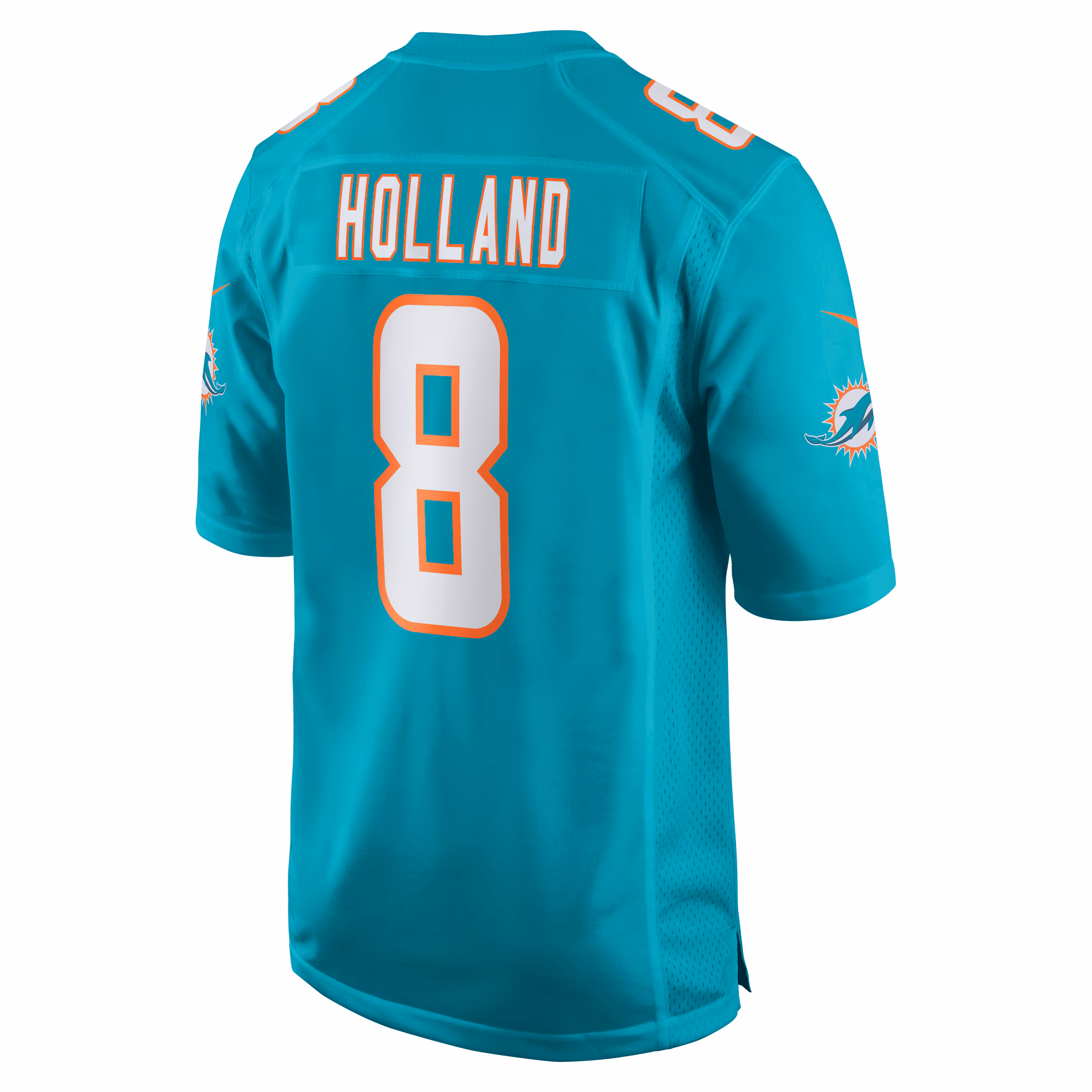 Jevon Holland Miami Dolphins Game Player Jersey - Aqua