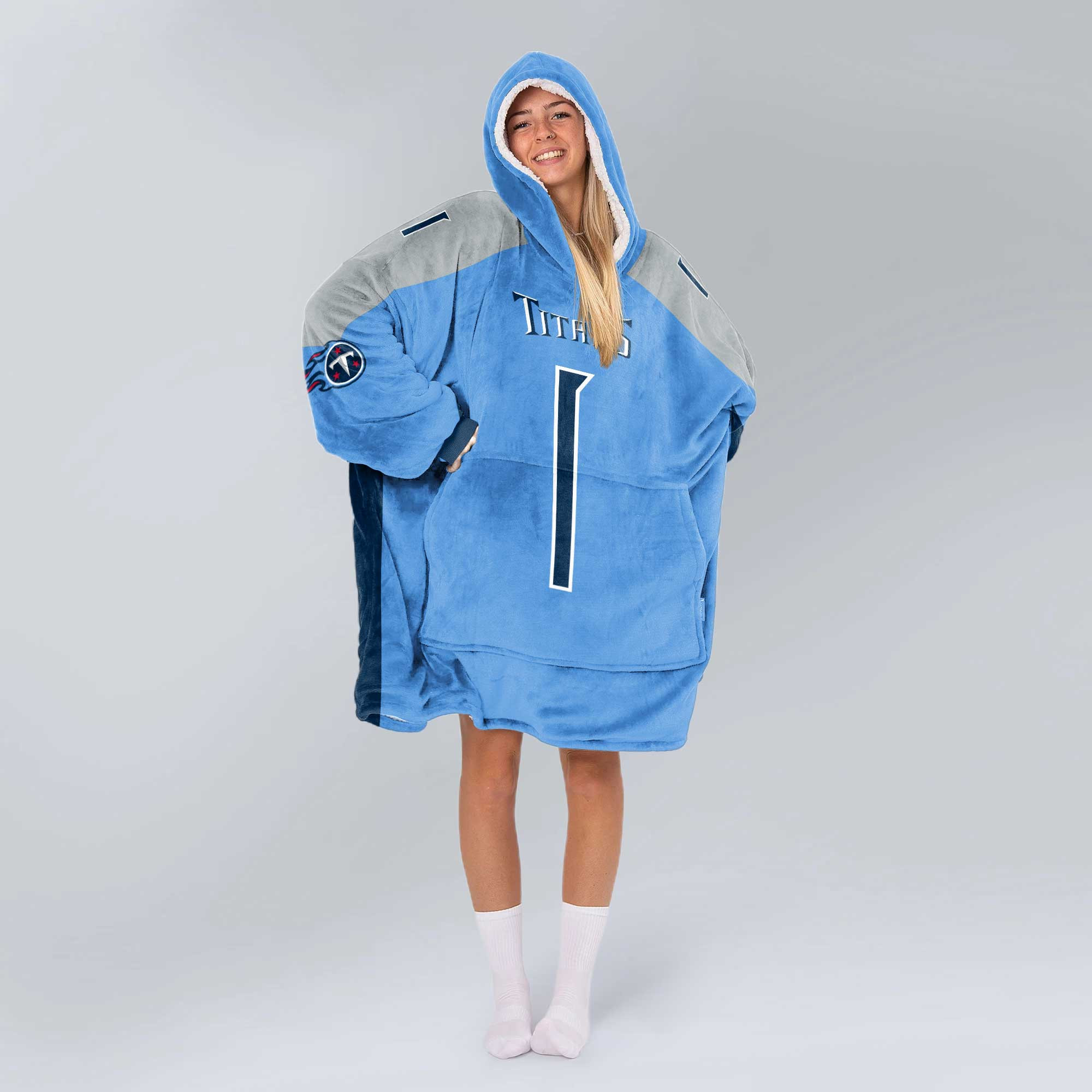 Adult C.W 1 Tennessee Football Unisex Blanket Hoodie