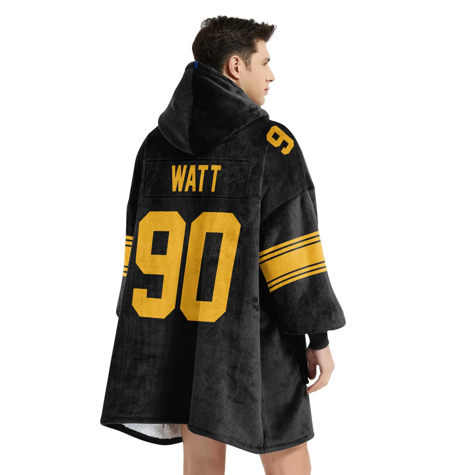 Adult 90 Pittsburgh Football Unisex Blanket Hoodie
