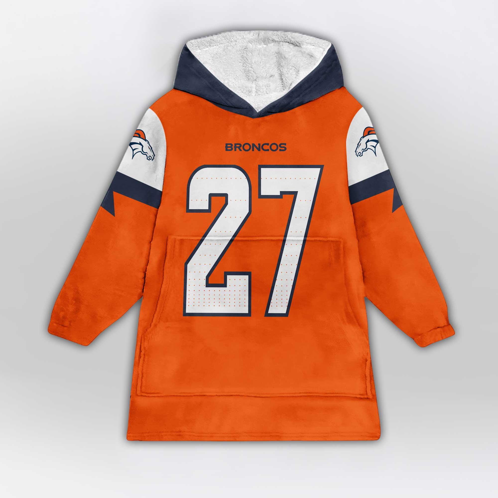 Kid J.K.D 27 Denver Football Unisex Blanket Hoodie