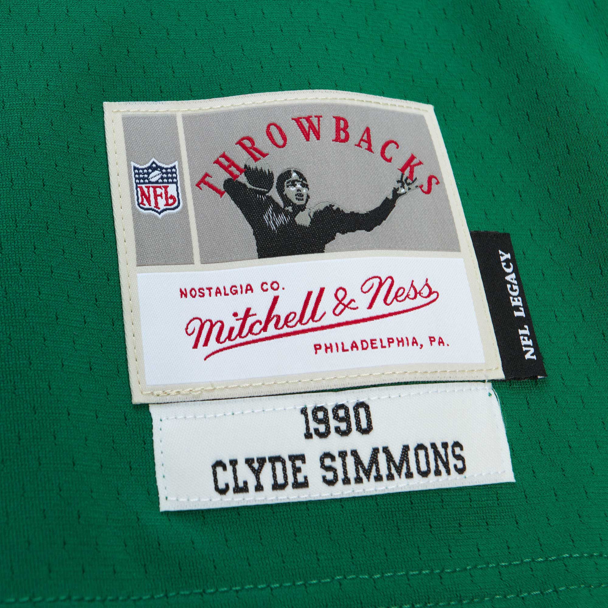 Clyde Simmons Philadelphia Eagles #96 Legacy Replica Jersey - Kelly Green