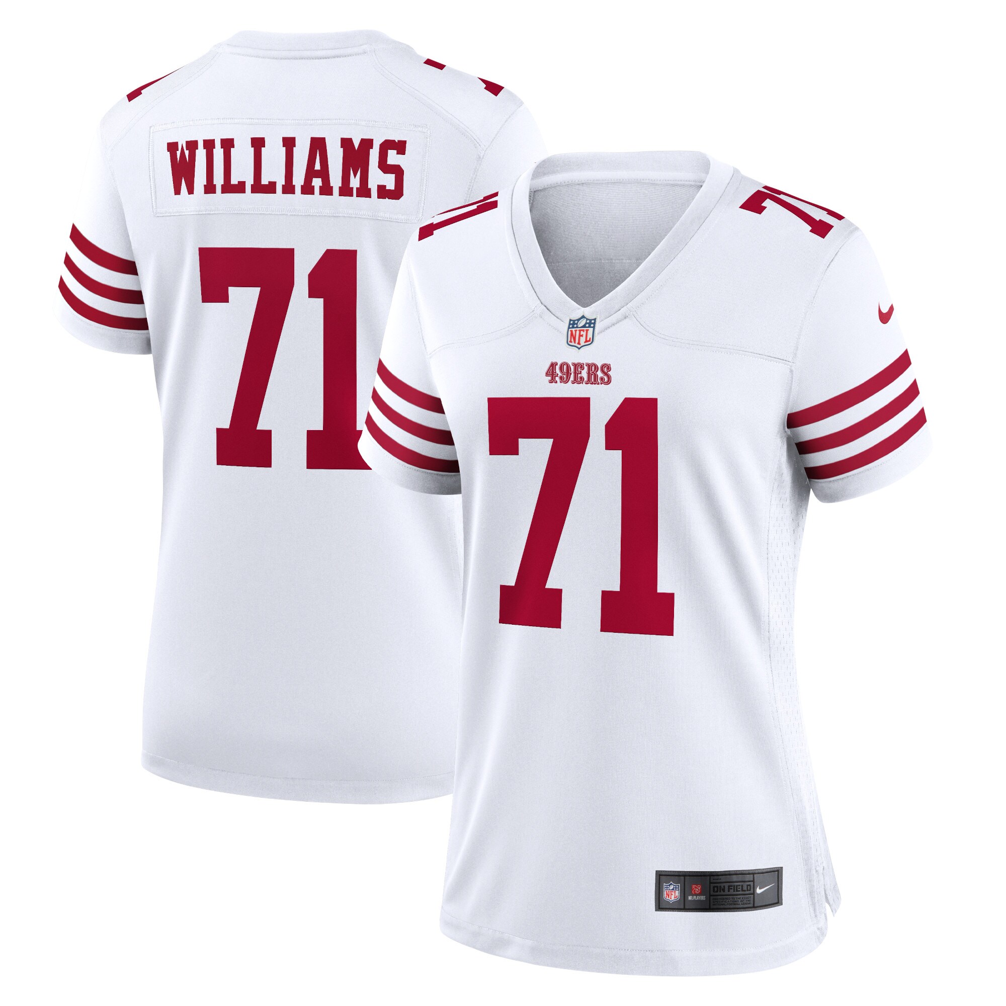 Trent Williams San Francisco 49ers  Women's Player Game Jersey - White