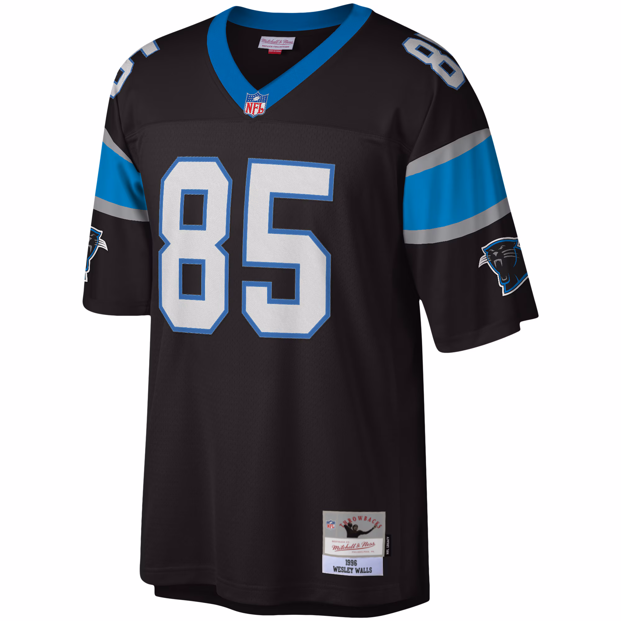 Wesley Walls Carolina Panthers Legacy Replica Jersey - Black