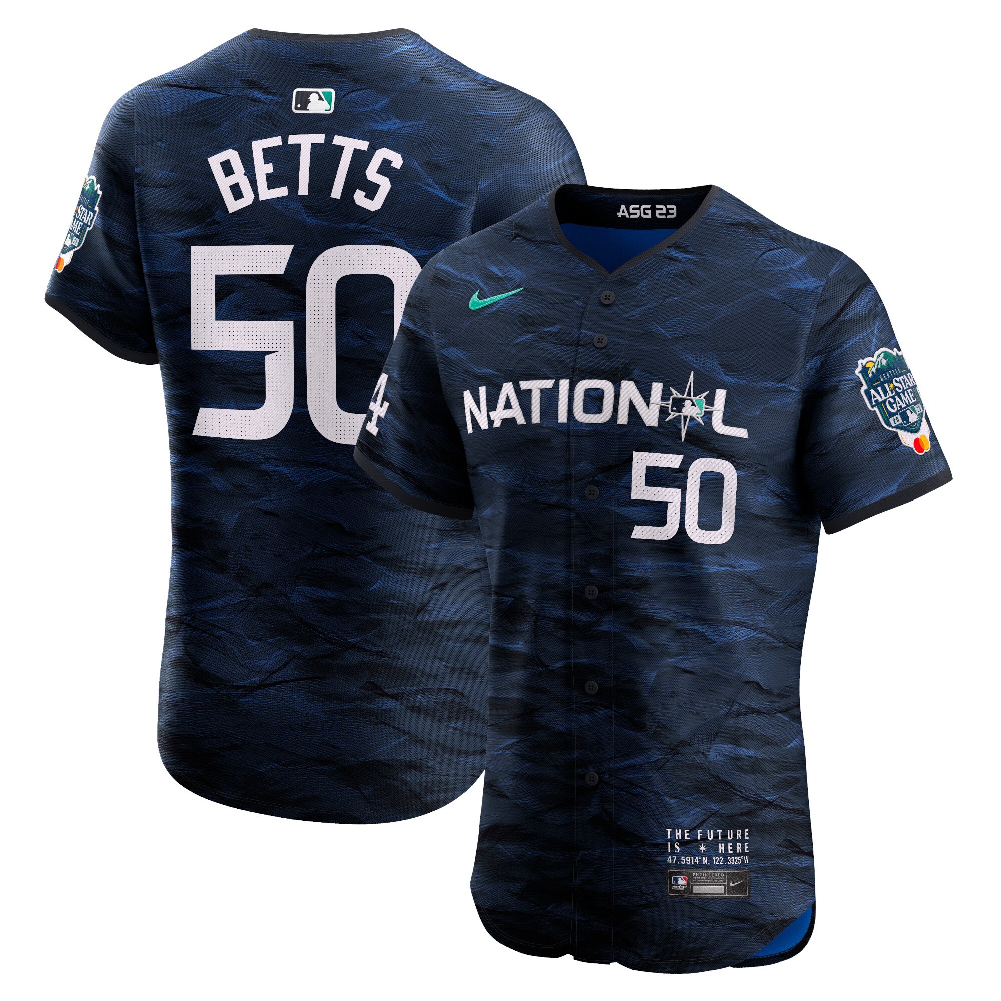 Mookie Betts National League  2023 MLB All-Star Game Vapor Premier Elite Player Jersey - Royal