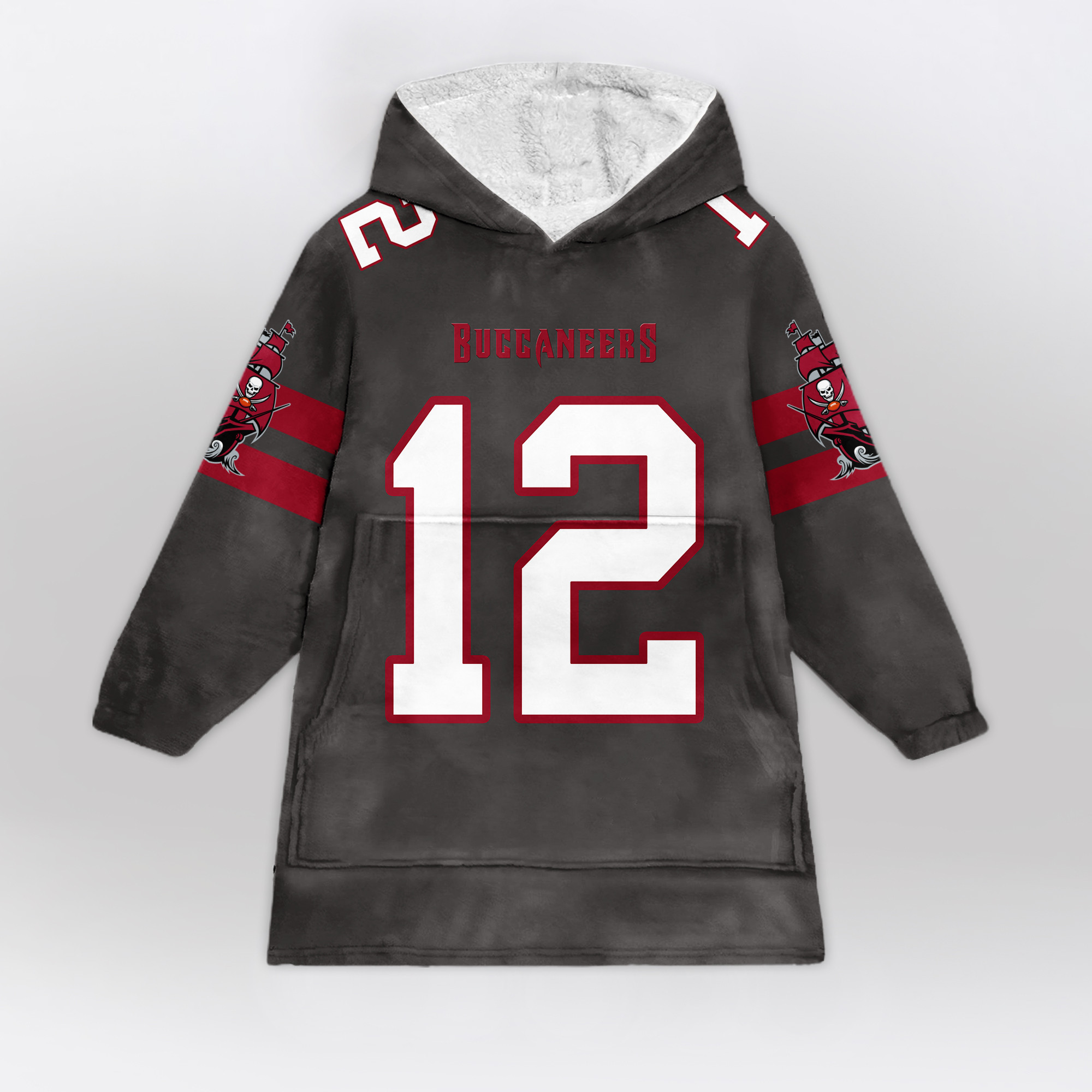 Kid 12 Tampa Bay Football Unisex Blanket Hoodie
