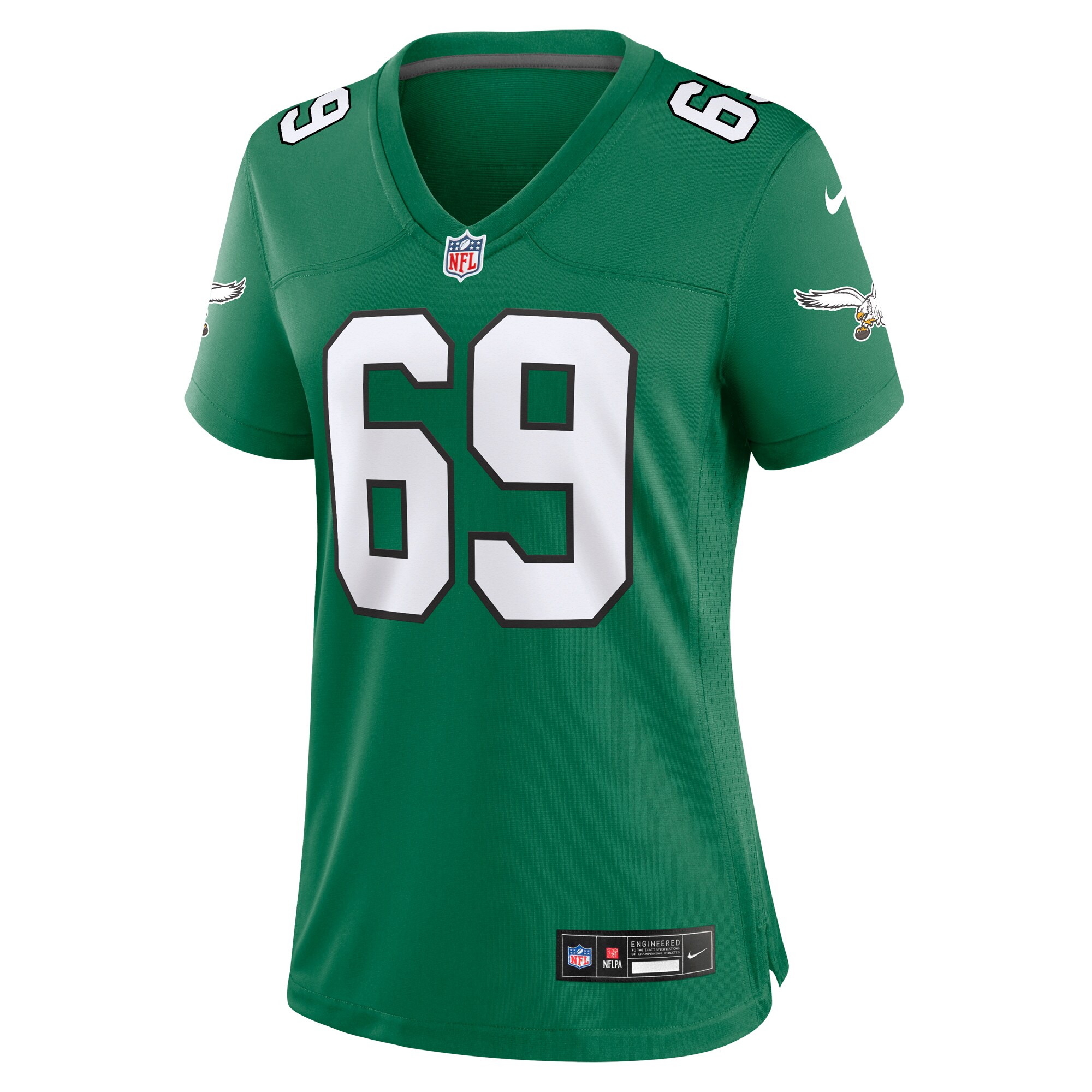 Landon Dickerson #69 Philadelphia Eagles Women Alternate Game Jersey - Kelly Green