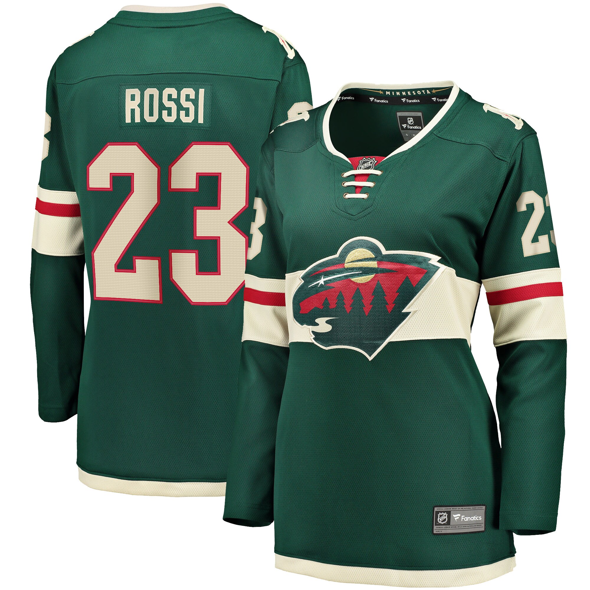 Marco Rossi Minnesota Wild Women's Home Breakaway Player Jersey - Green