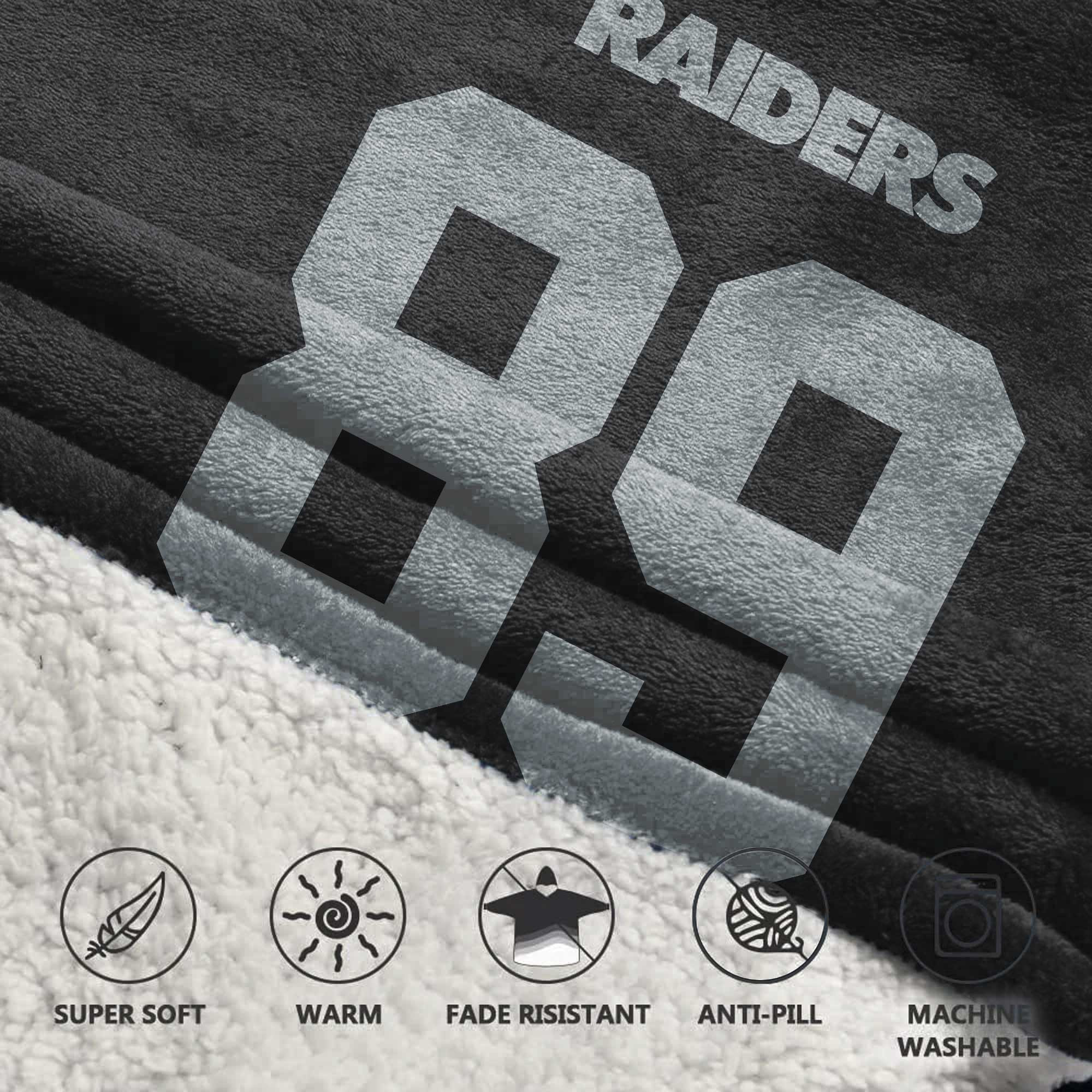 Adult B.B 89 Las Vegas Football Unisex Blanket Hoodie