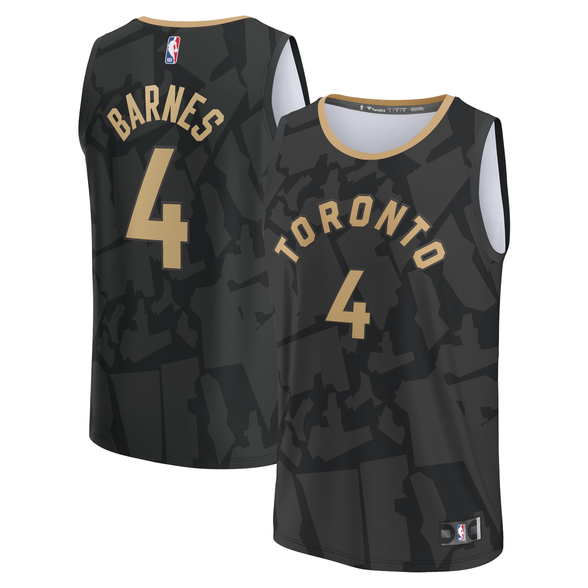 Scottie Barnes Toronto Raptors  Youth 2022/23 Fastbreak Jersey - City Edition - Black