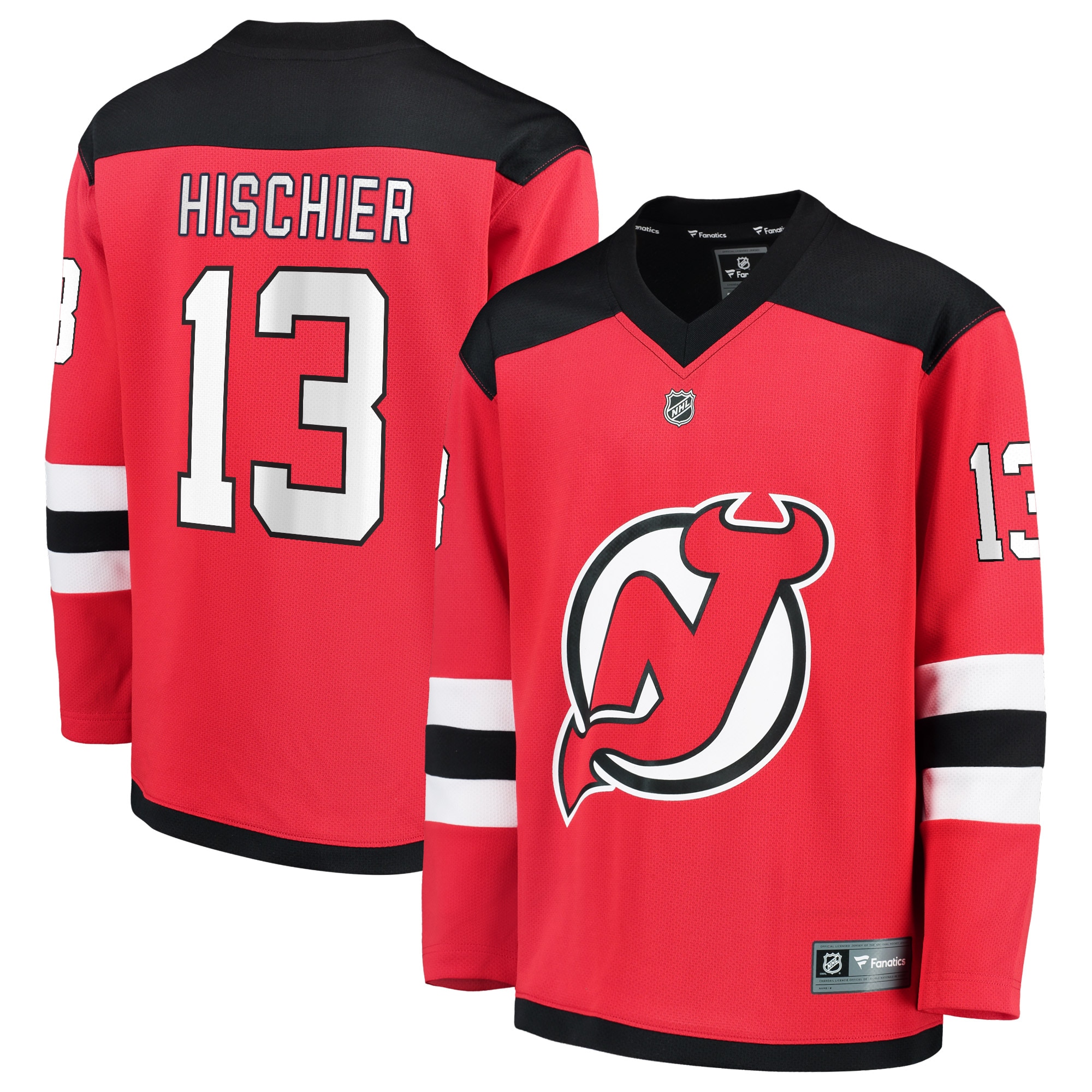 Nico Hischier New Jersey Devils Youth Replica Player Jersey - Red