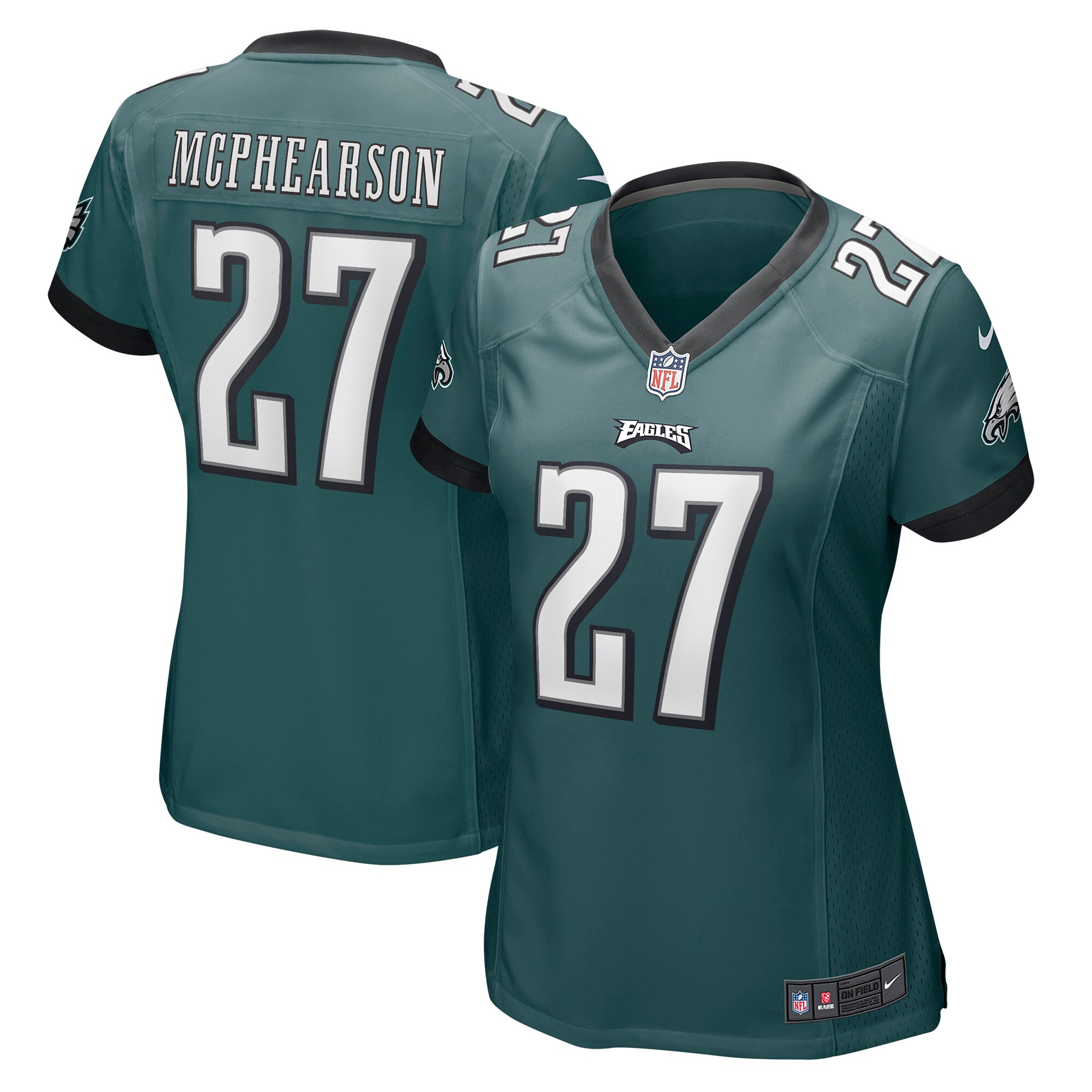 Zech McPhearson Philadelphia Eagles  Women's Game Jersey - Midnight Green