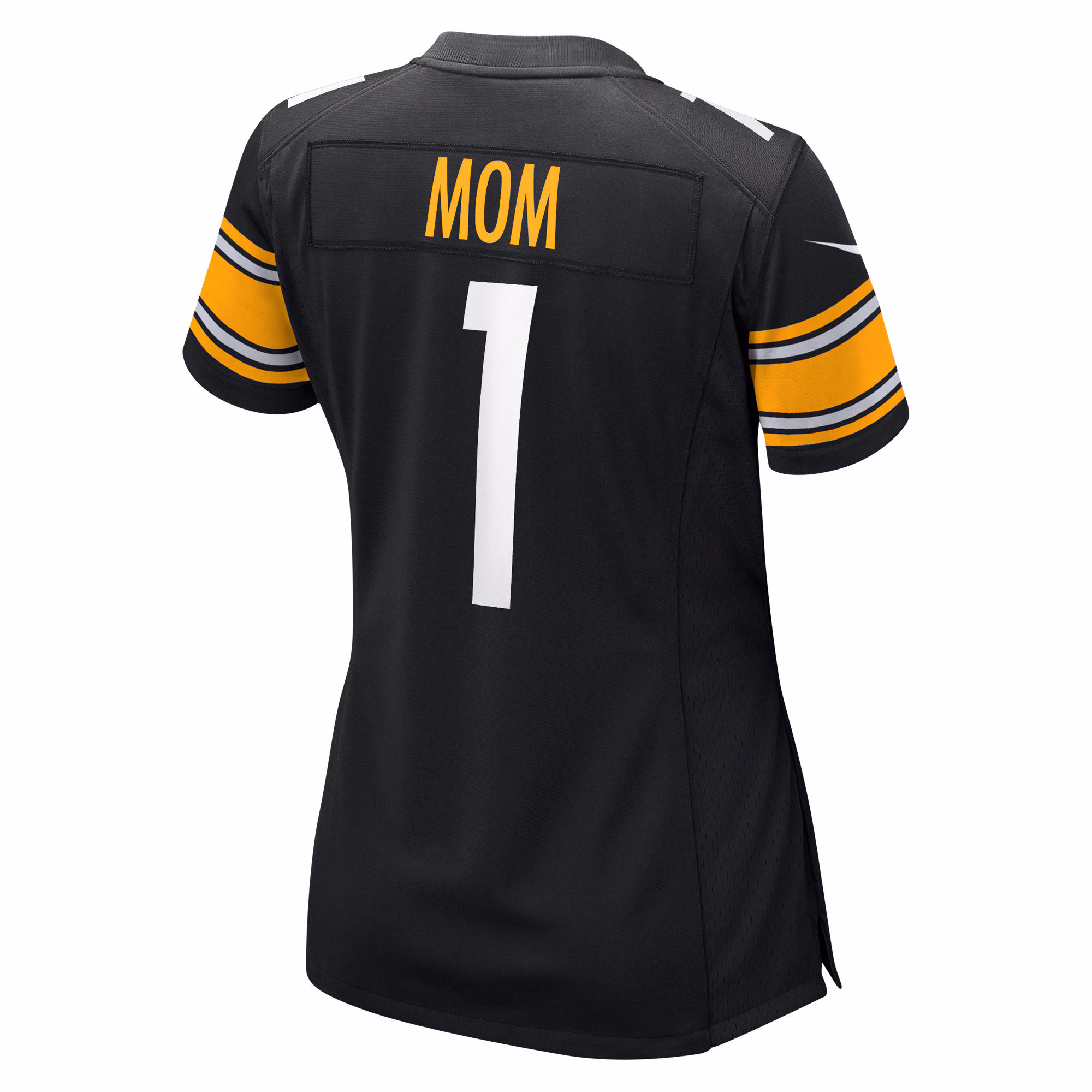 Number 1 Mom Pittsburgh Steelers Women's Game Jersey - Black