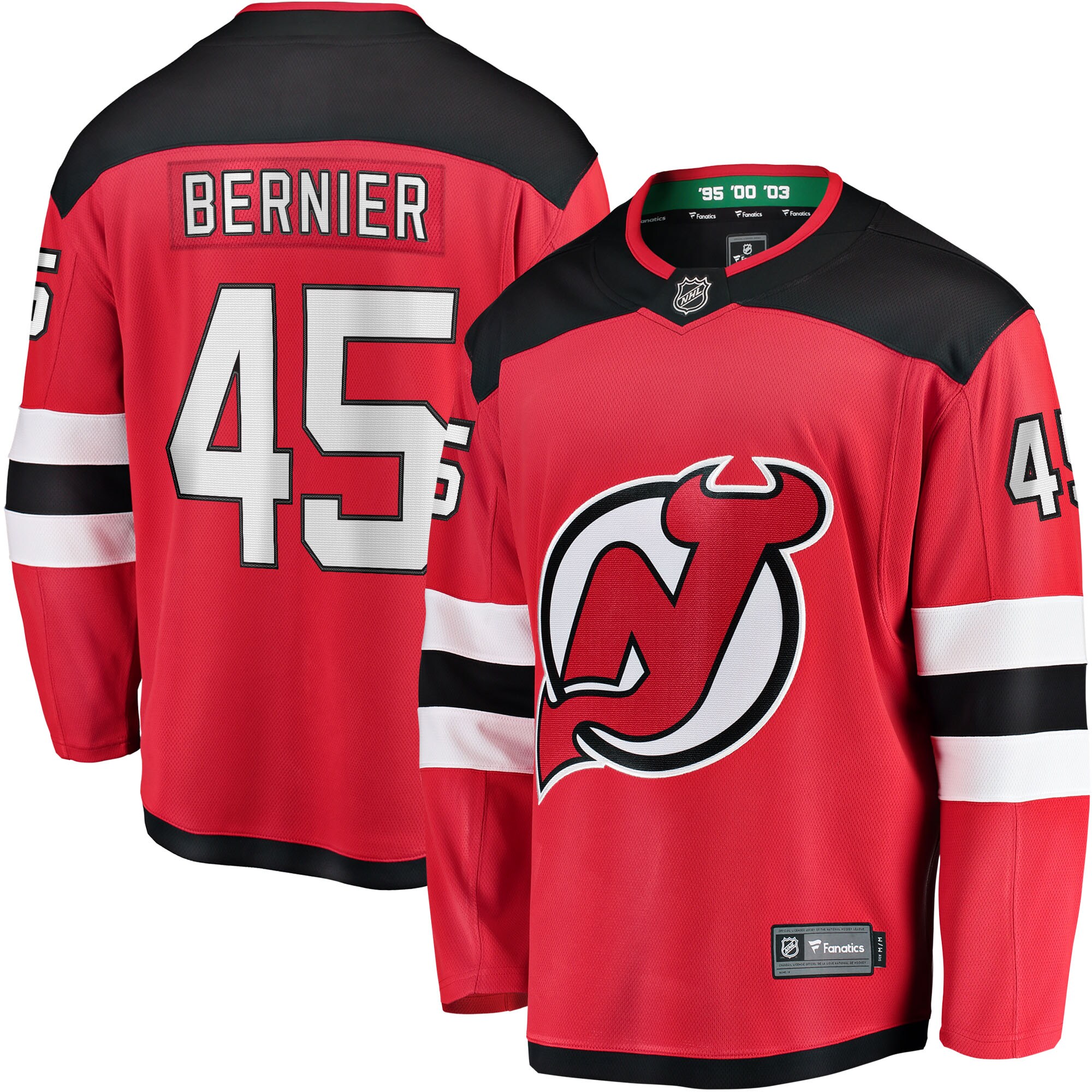 Jonathan Bernier New Jersey Devils Youth Breakaway Player Jersey - Red