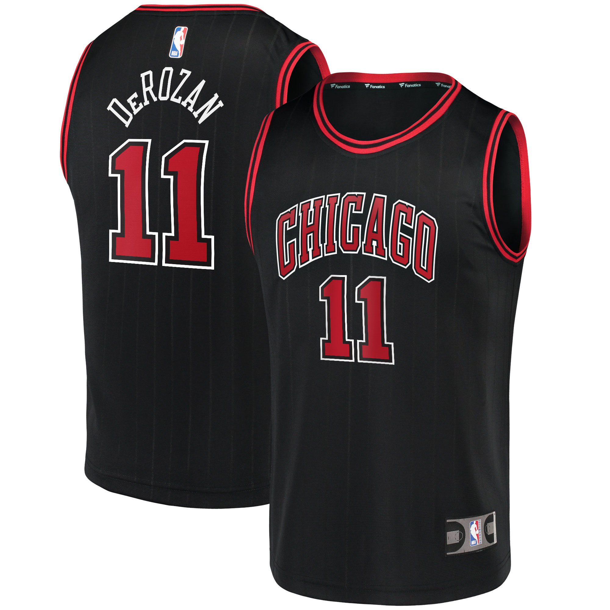 DeMar DeRozan Chicago Bulls  Youth 2021/22 Fast Break Replica Player Jersey - Statement Edition - Black