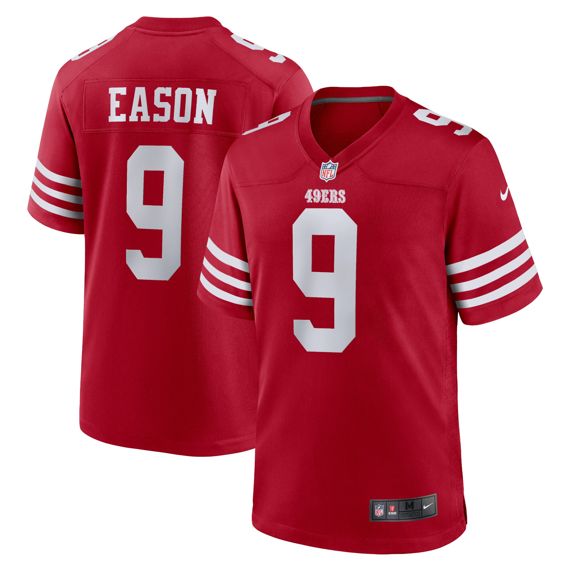 Jacob Eason San Francisco 49ers  Home Game Player Jersey - Scarlet