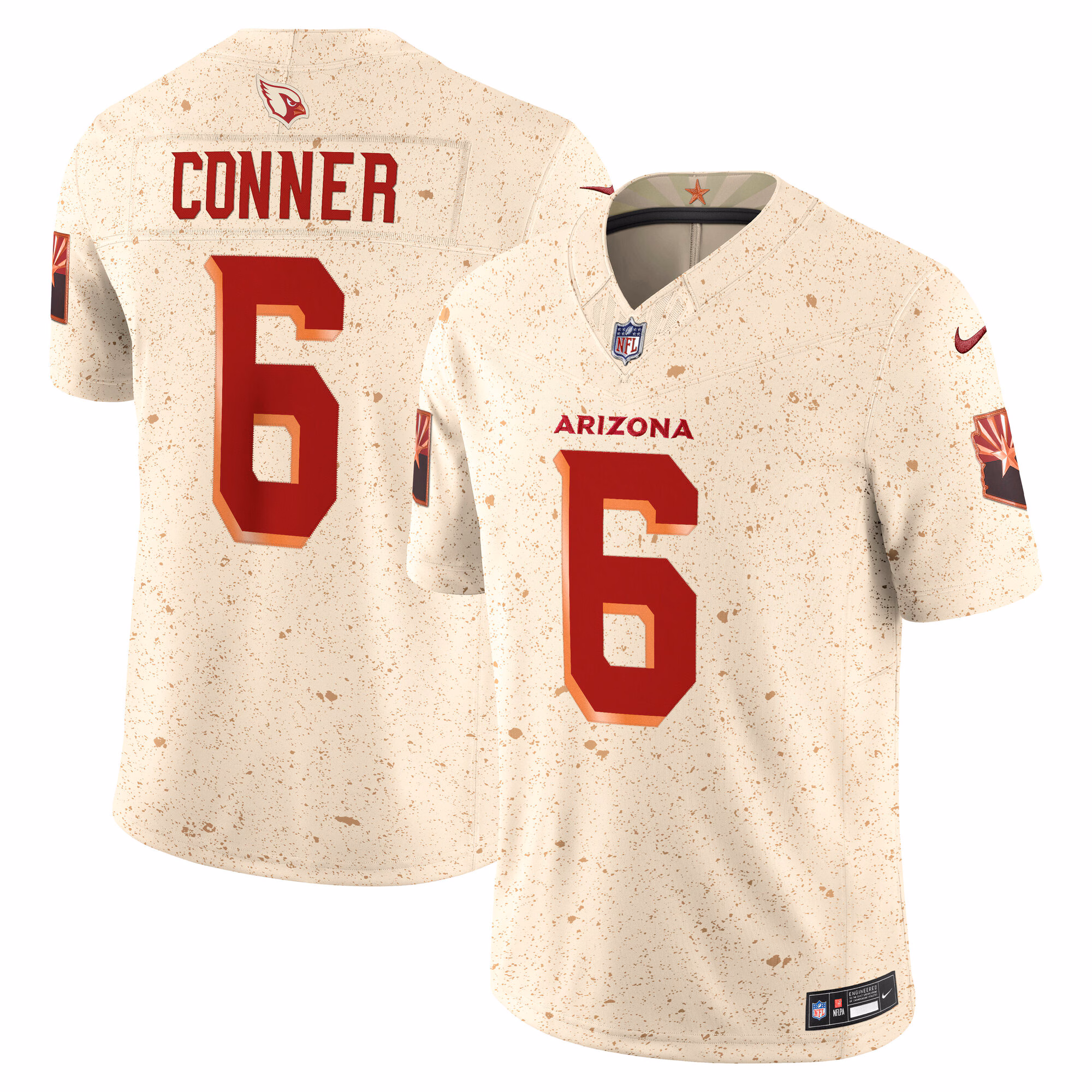James Conner #6 Arizona Cardinals 2025 Rivalries Collection Limited Jersey - Natural