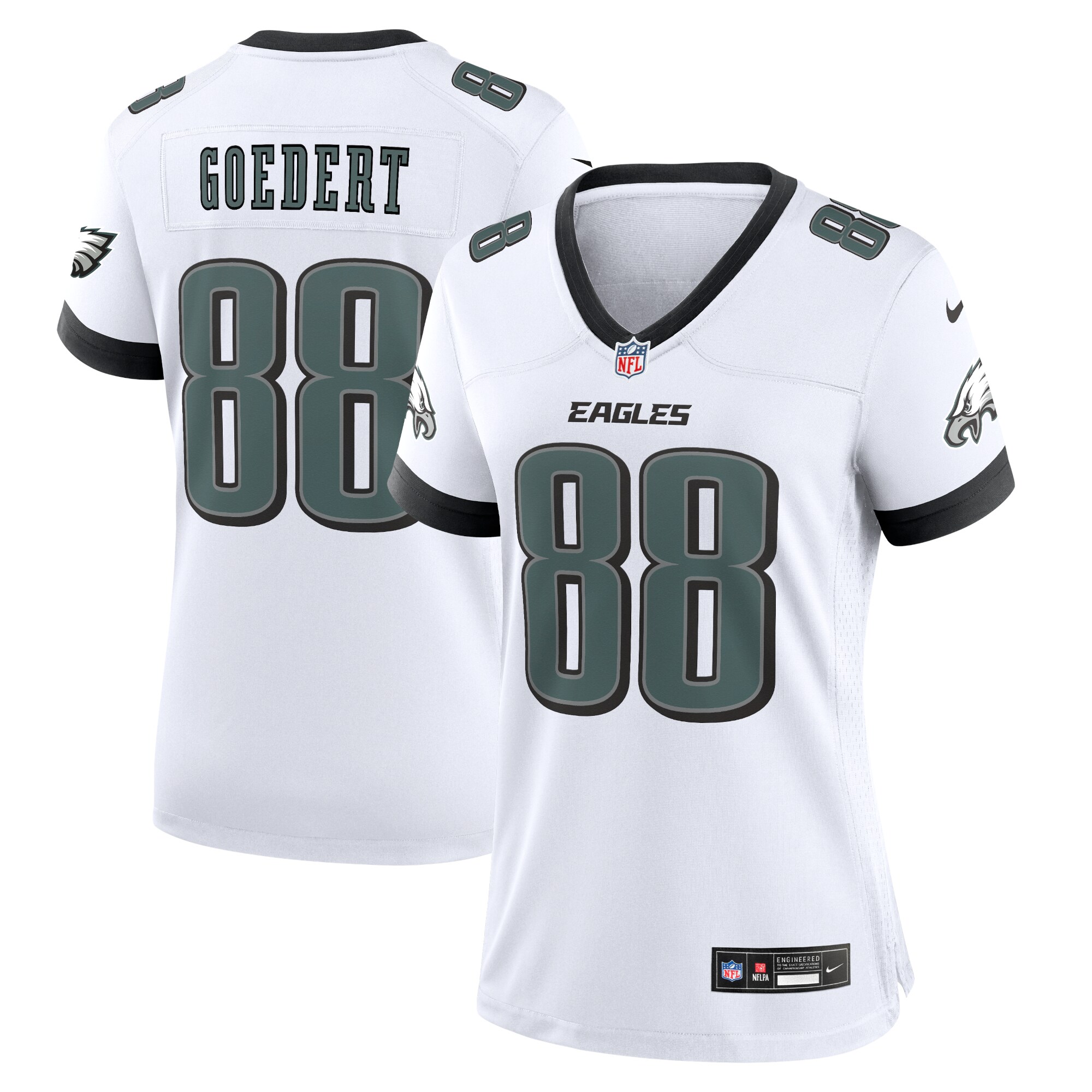 Dallas Goedert Philadelphia Eagles #88 White Game Jersey - White