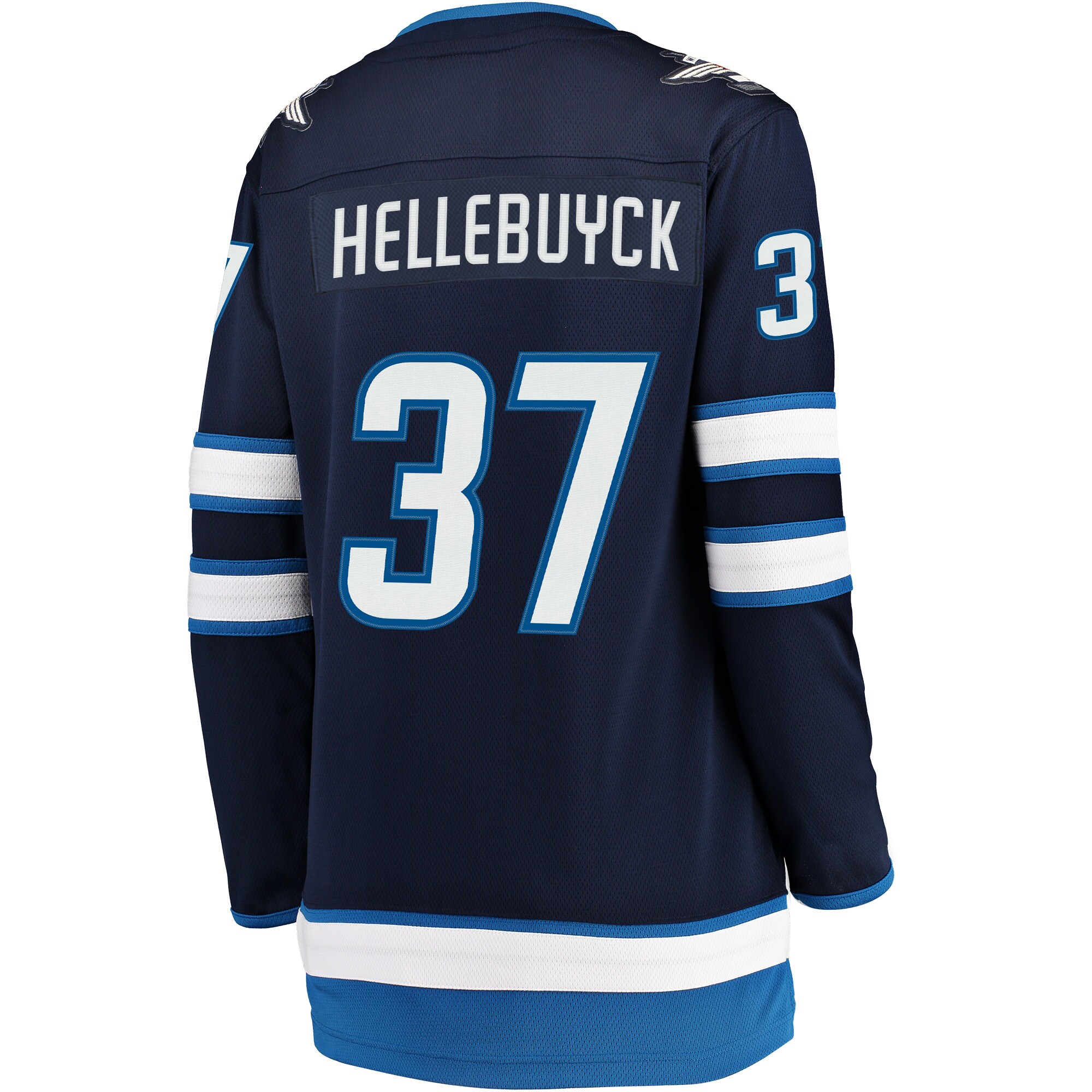 Connor Hellebuyck Winnipeg Jets Women's Breakaway Player Jersey - Navy