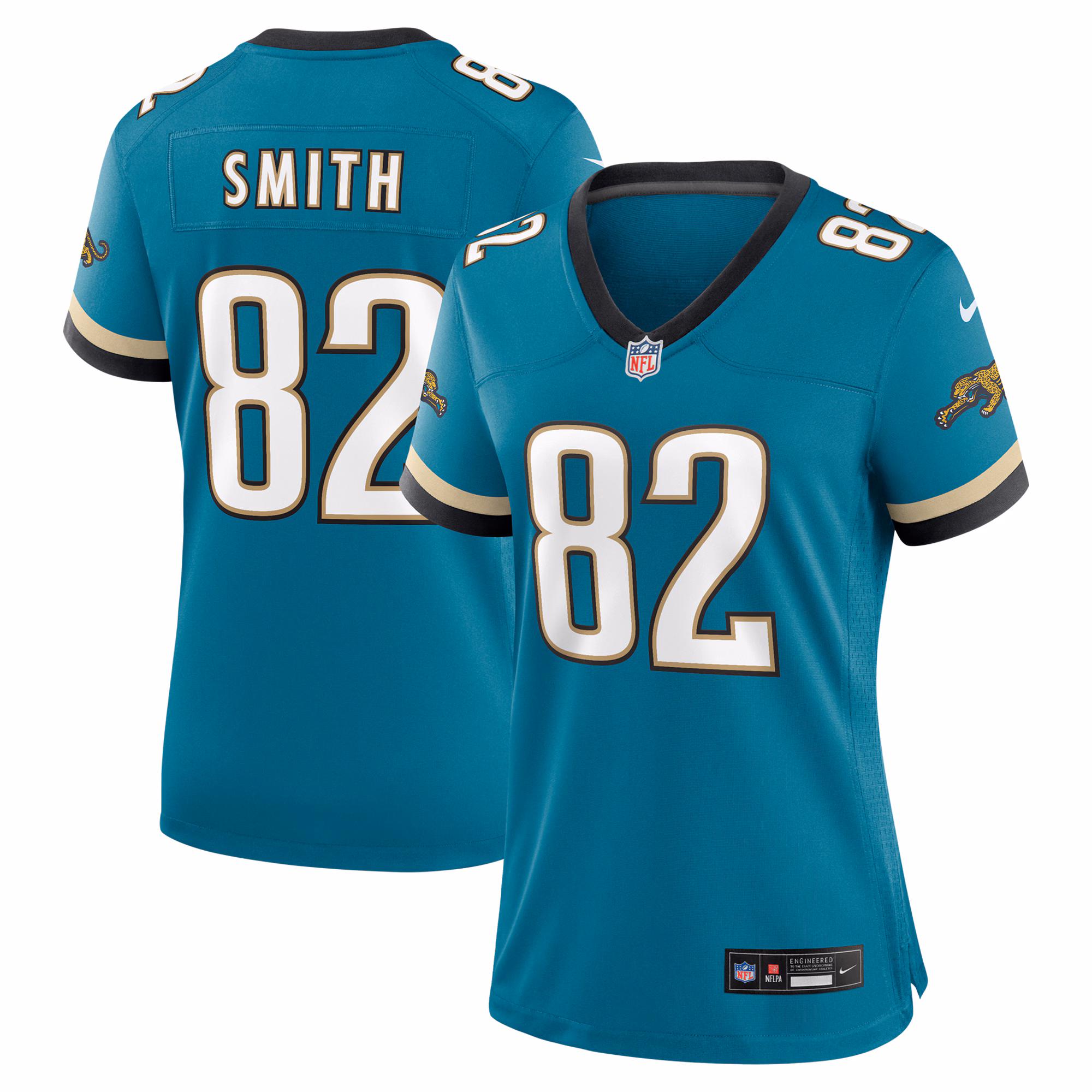 Jimmy Smith Jacksonville Jaguars Women's Prowler Throwback Retired Player Game Jersey - Teal