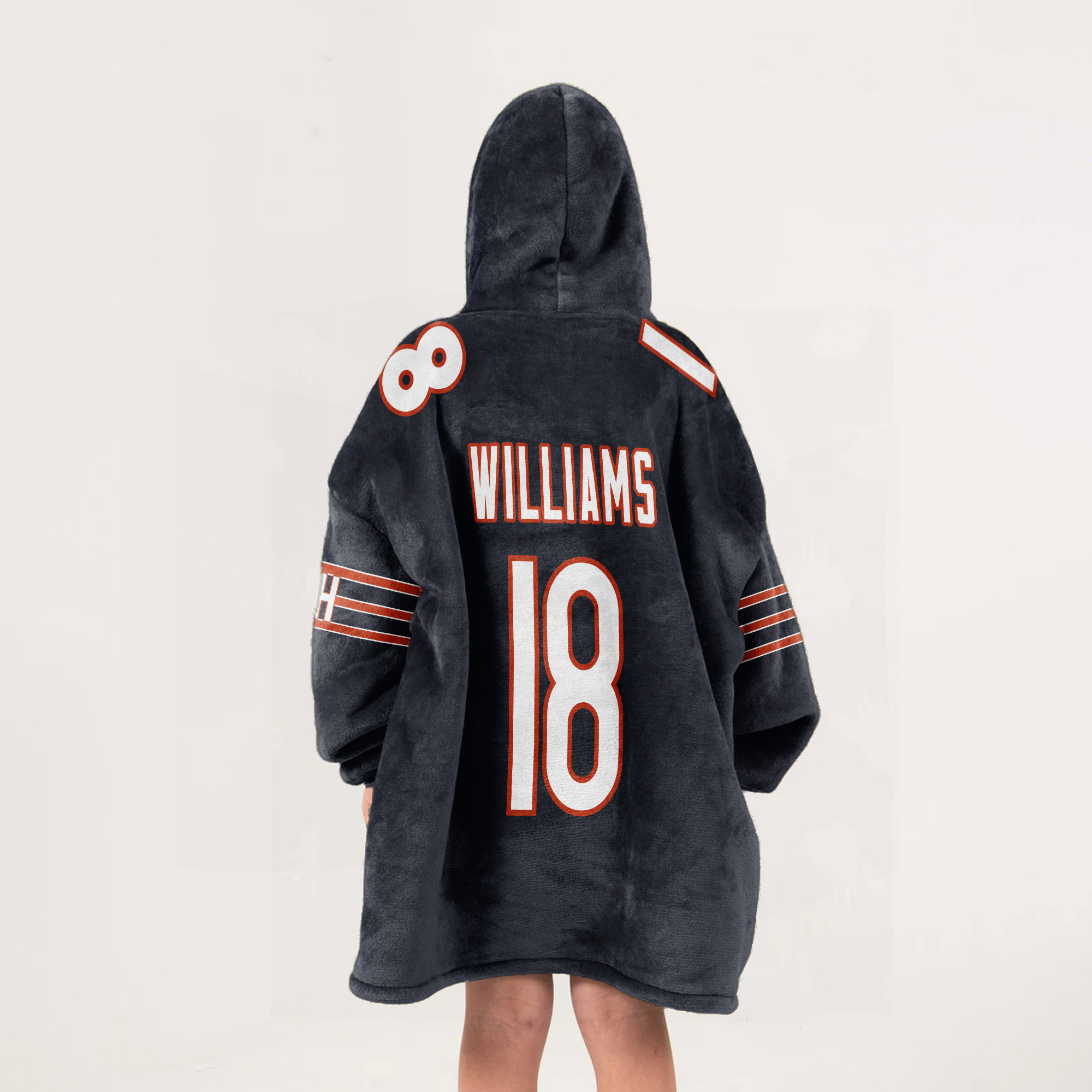 Adult Chicagoat CW 18 Chicago Football Unisex Blanket Hoodie